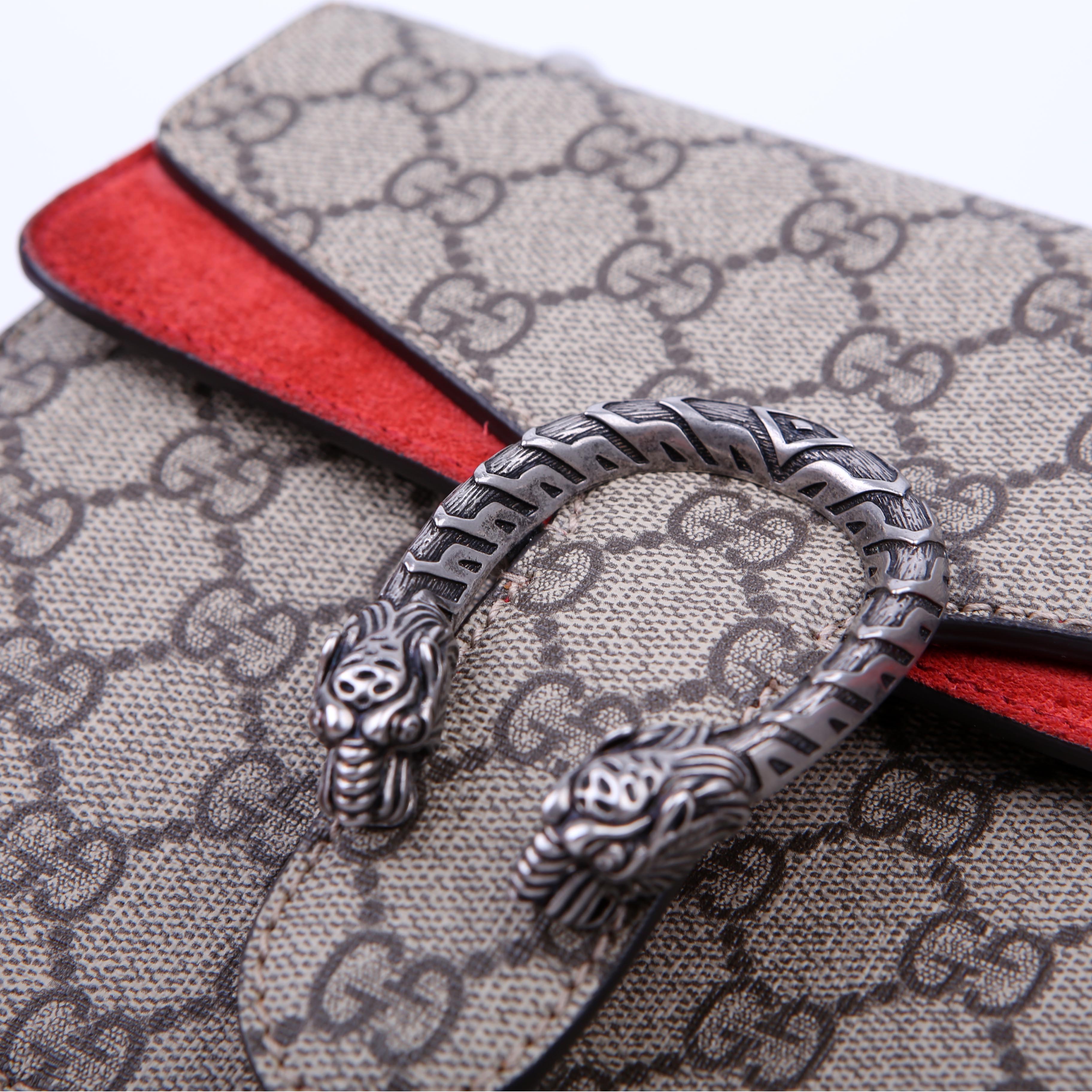 Gucci 421970 Dionysus GG Shoulder Mini Red