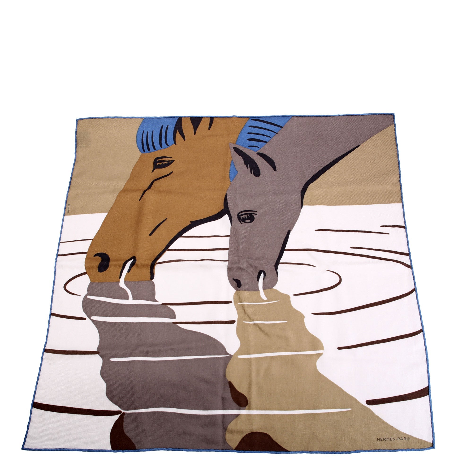 Waterfoal 65 Cashmere Scarf Brown/Multicolor