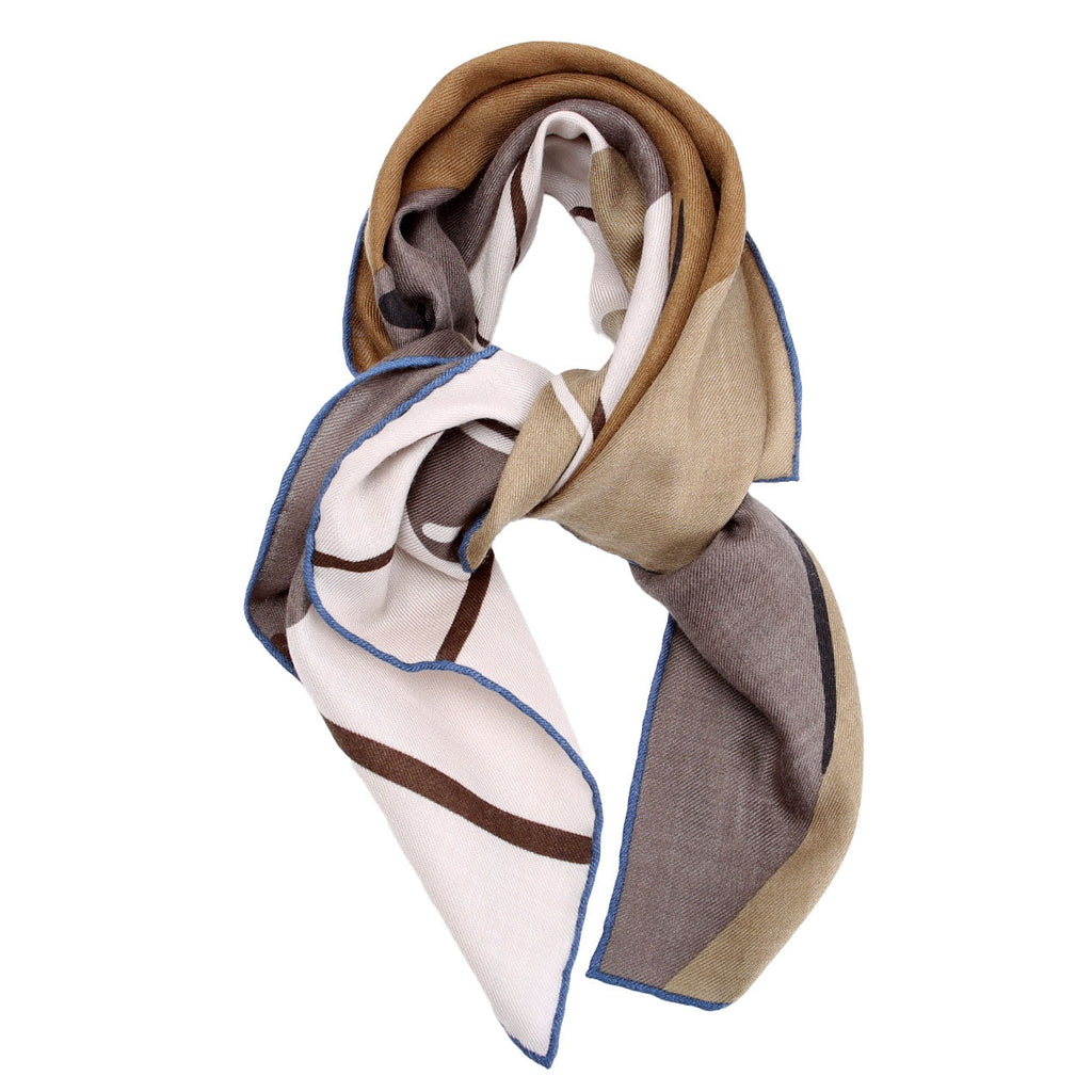 Waterfoal 65 Cashmere Scarf Brown/Multicolor