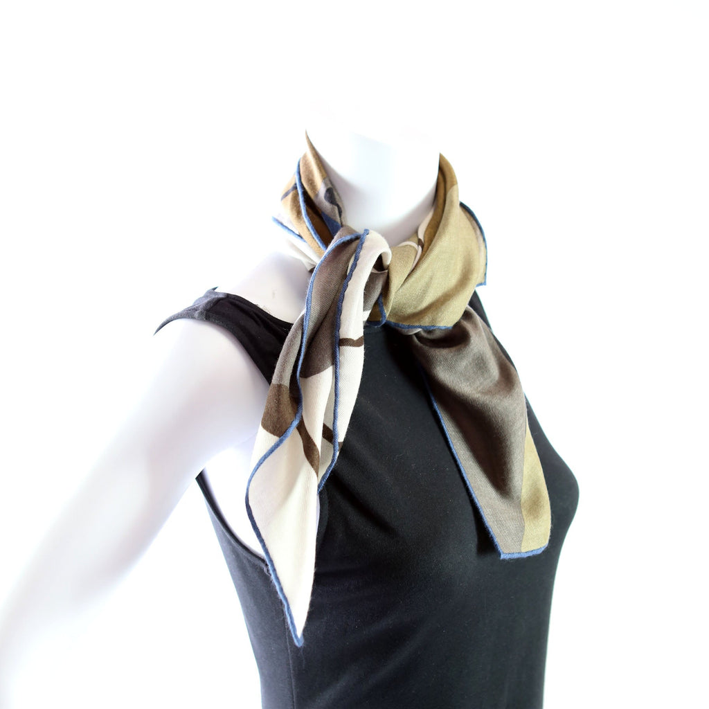 Waterfoal 65 Cashmere Scarf Brown/Multicolor