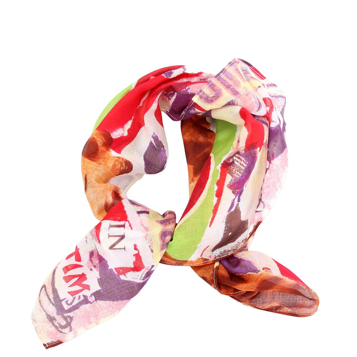 Dior's Victim Square Cotton 55CM Scarf Multicolor