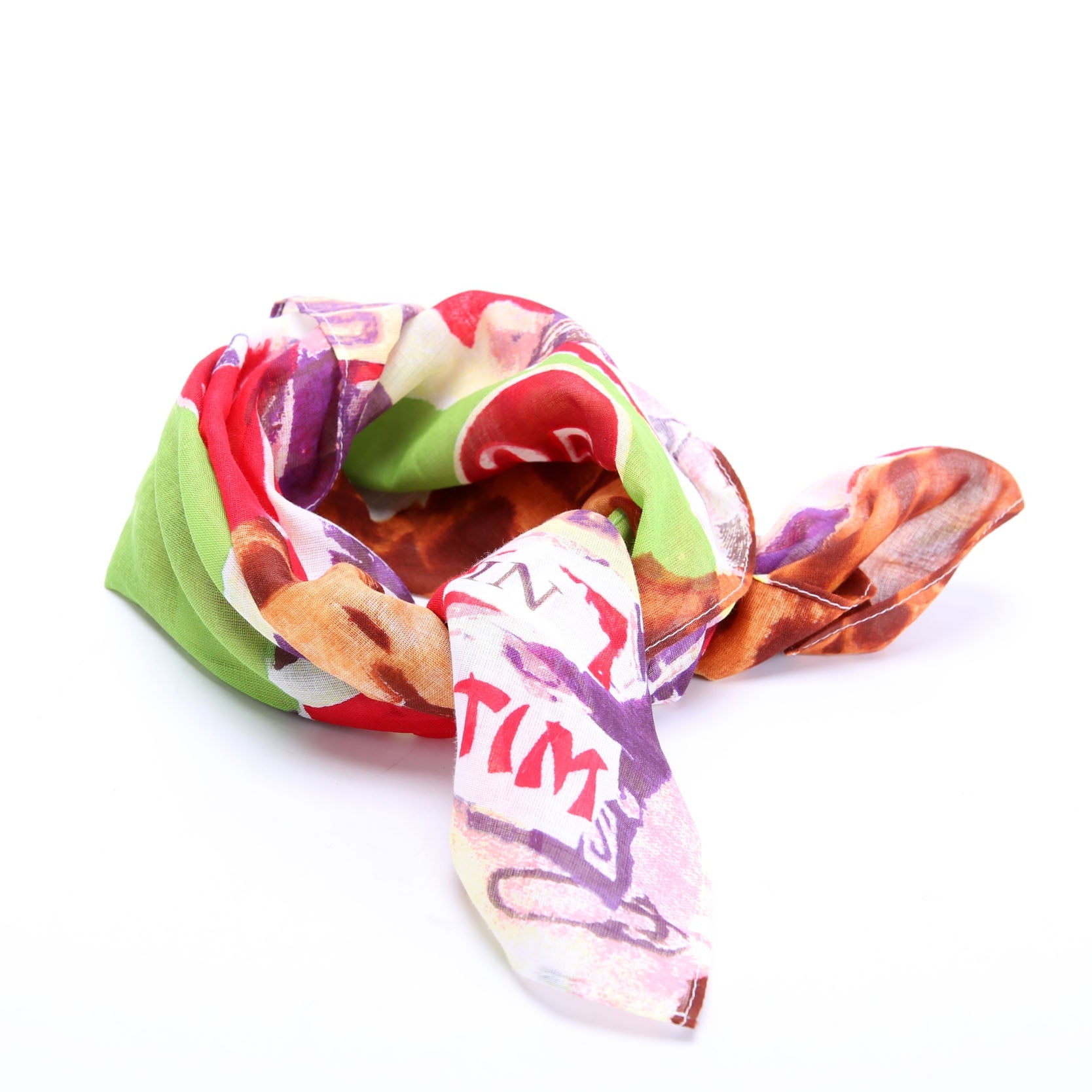 Dior's Victim Square Cotton 55CM Scarf Multicolor