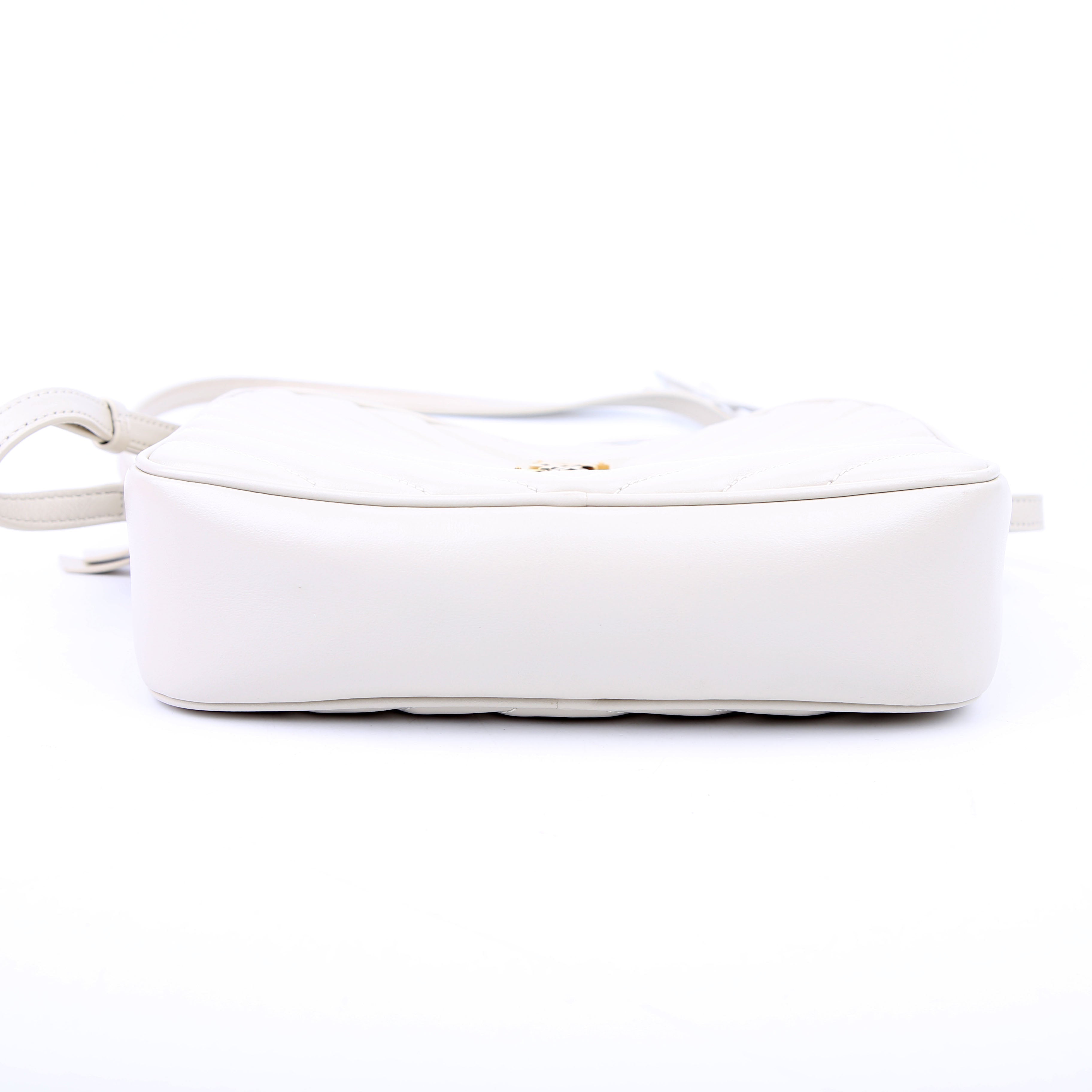 SAINT LAURENT Lou Camera Bag Quilted 612544 White