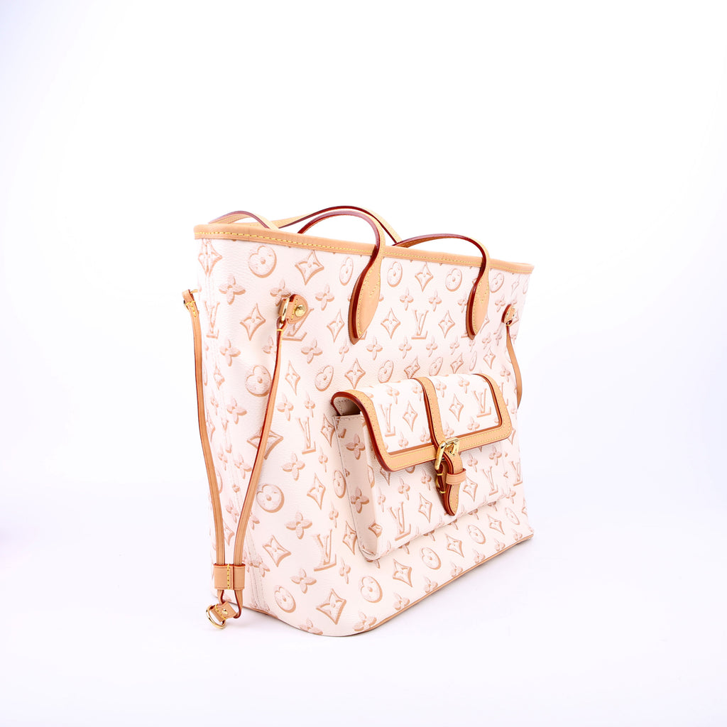 Neverfull with Wallet MM Fall For You Tan/White