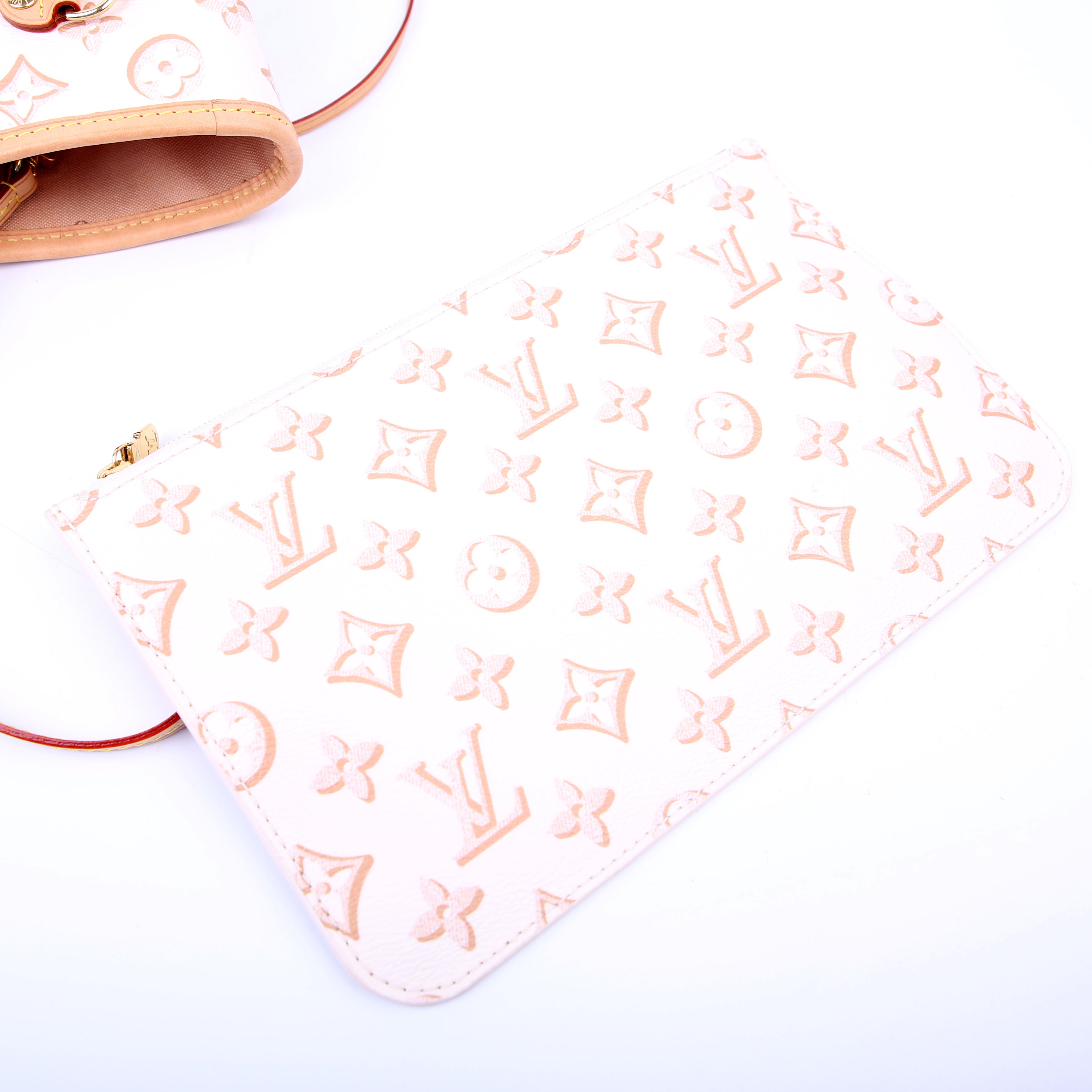 Neverfull with Wallet MM Fall For You Tan/White