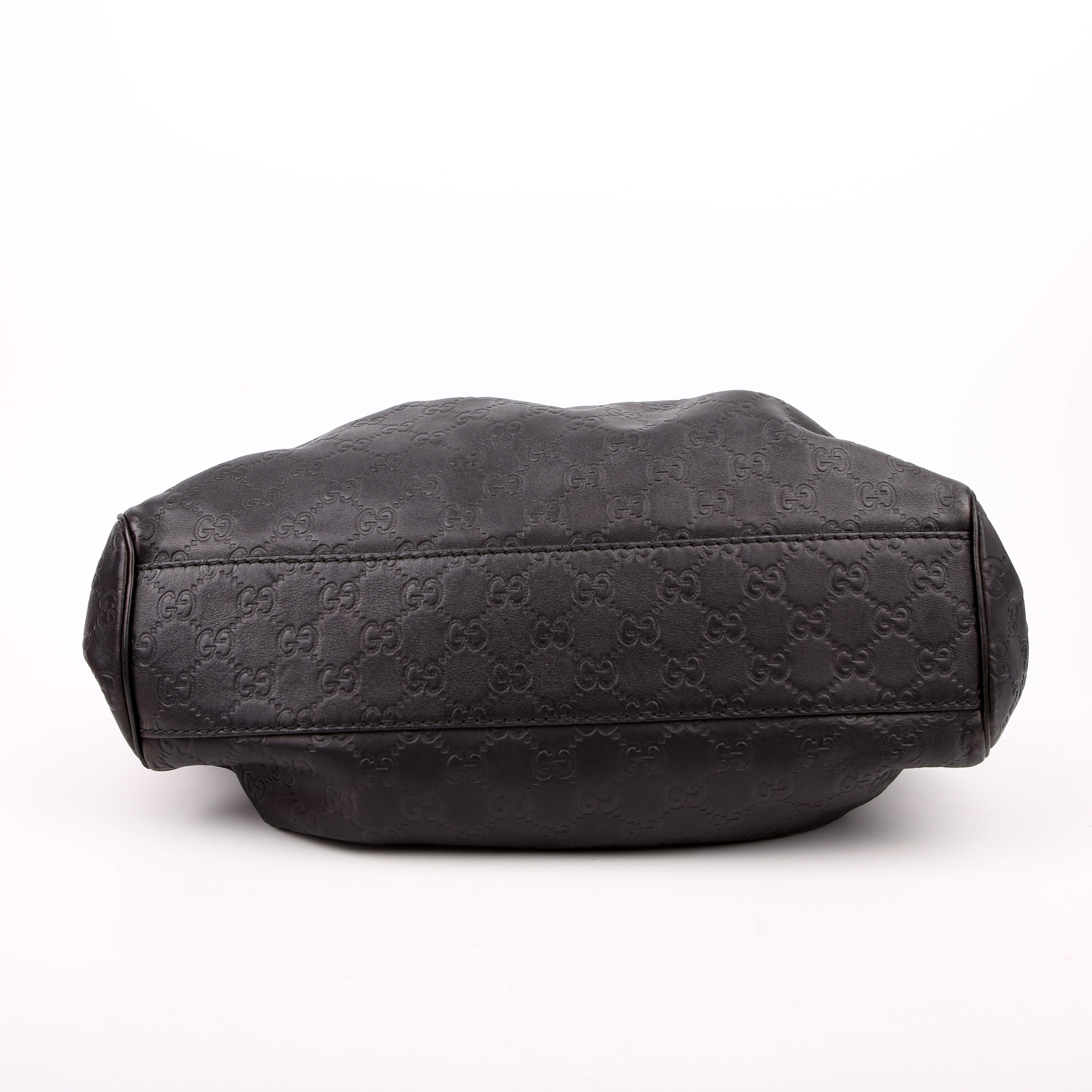 Gucci 211944 Sukey GG Leather Medium Black