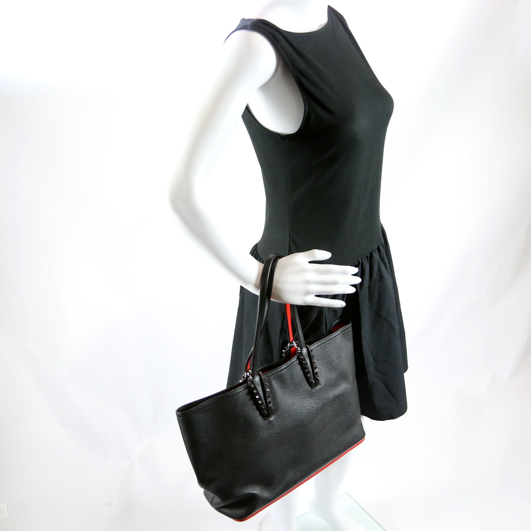 Cabata Small Tote With Out Pouch Leather Black