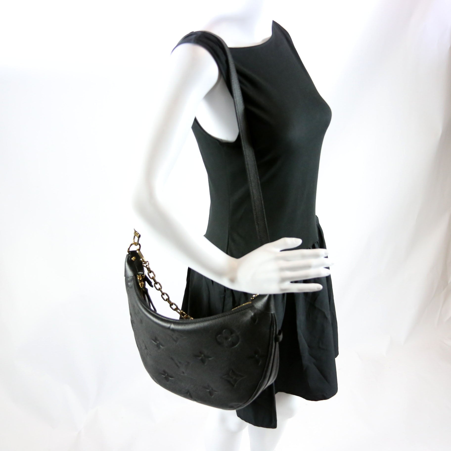 Loop Hobo Empreinte Black