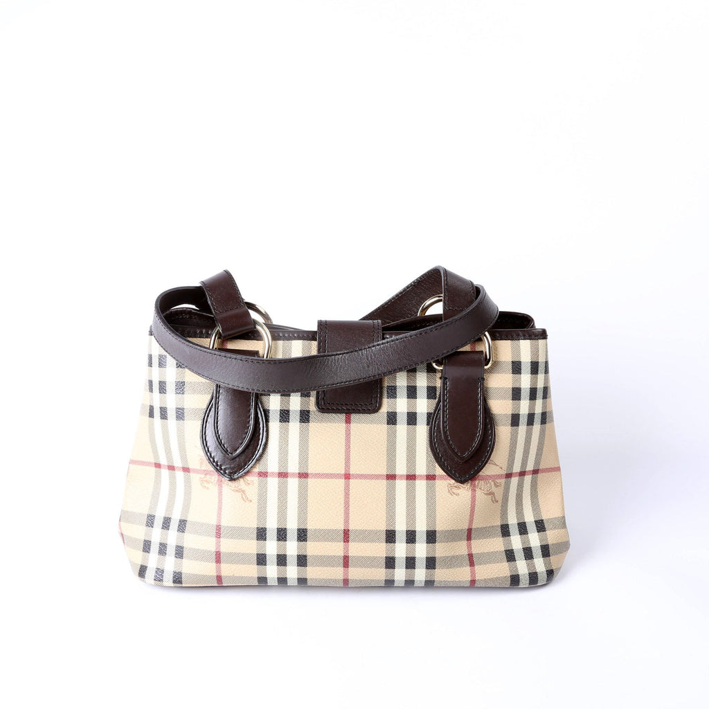 Haymarket Check Shoulder Bag Brown