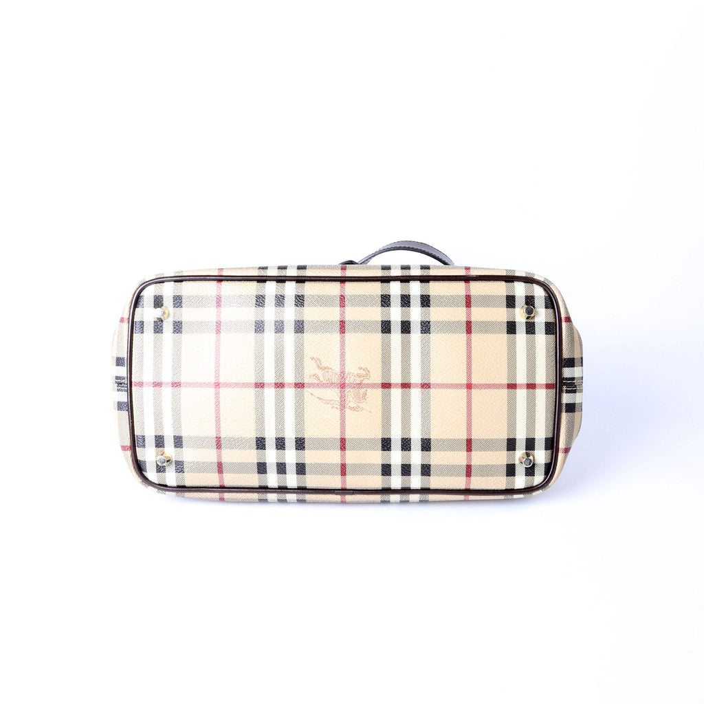 Haymarket Check Shoulder Bag Brown