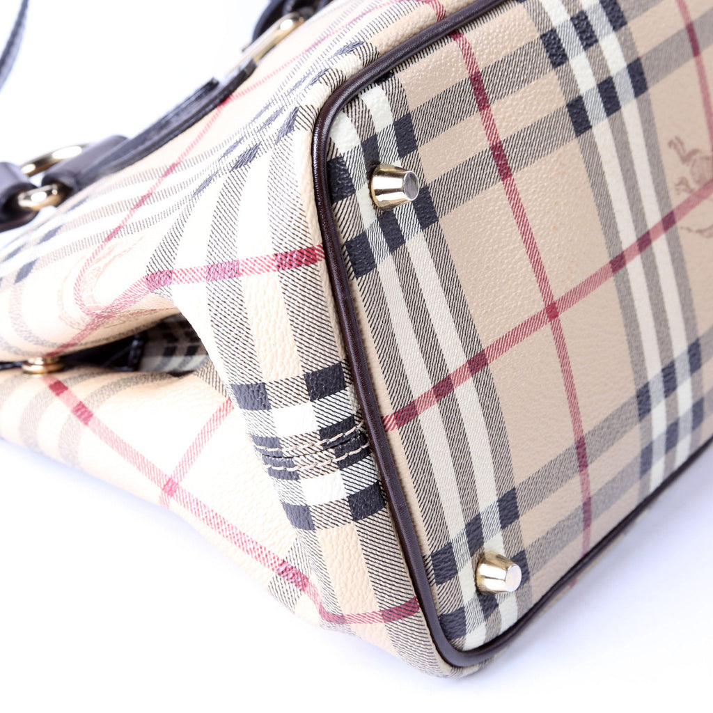 Haymarket Check Shoulder Bag Brown