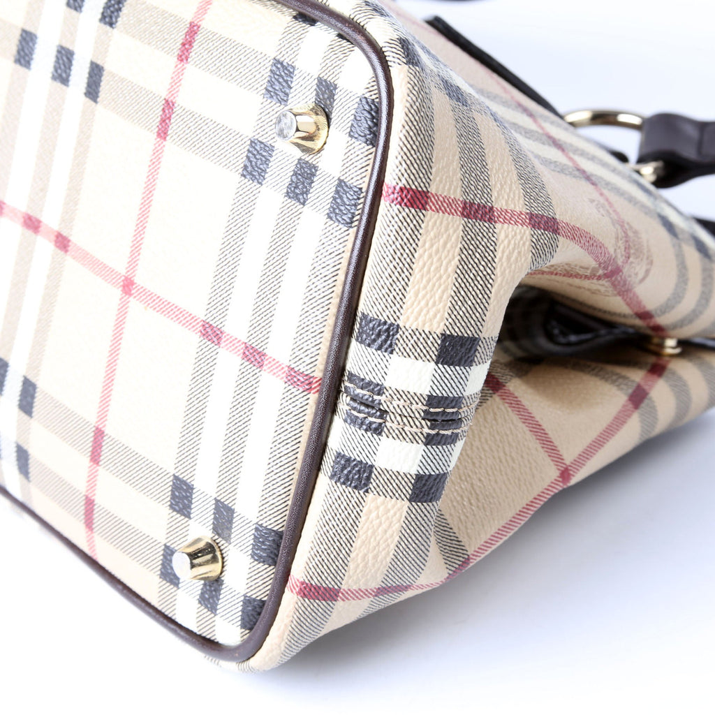 Haymarket Check Shoulder Bag Brown