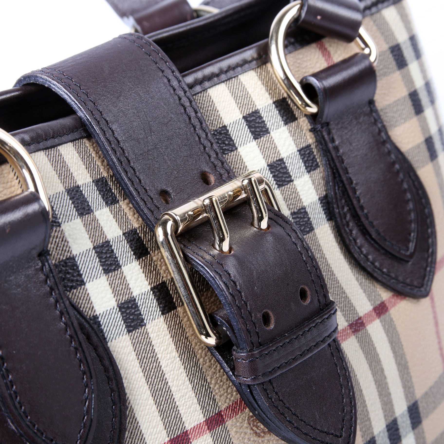 Haymarket Check Shoulder Bag Brown