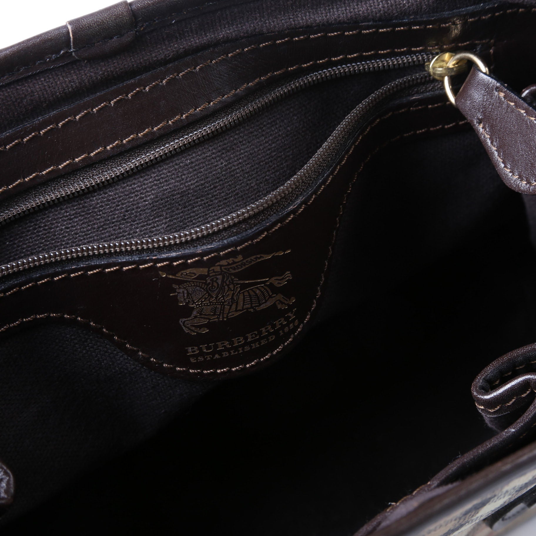 Haymarket Check Shoulder Bag Brown