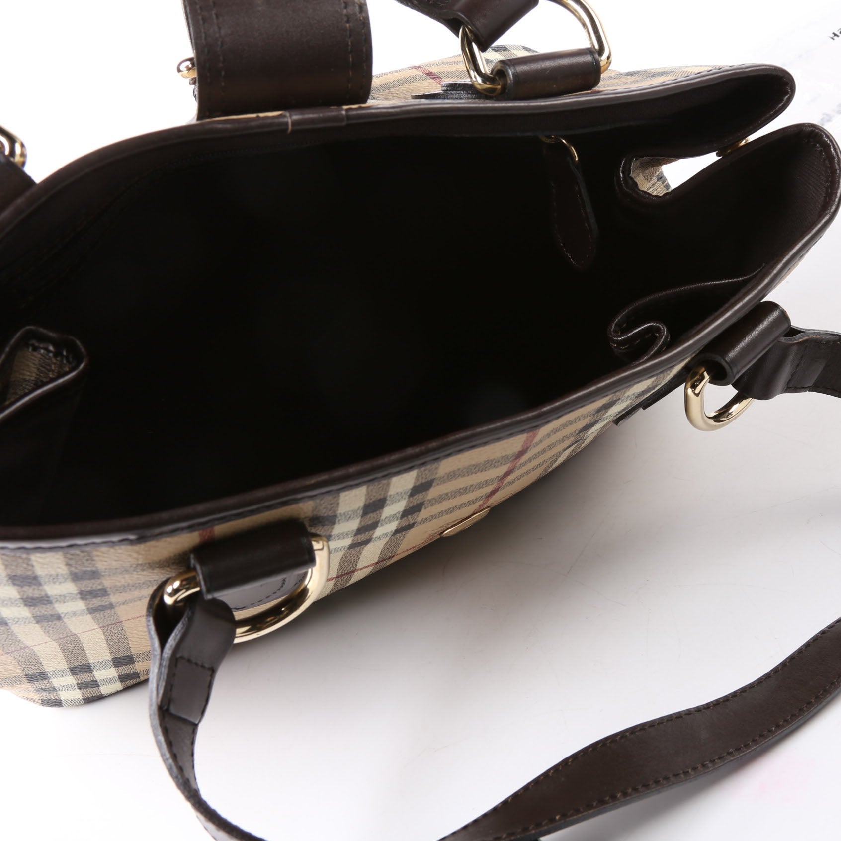 Haymarket Check Shoulder Bag Brown