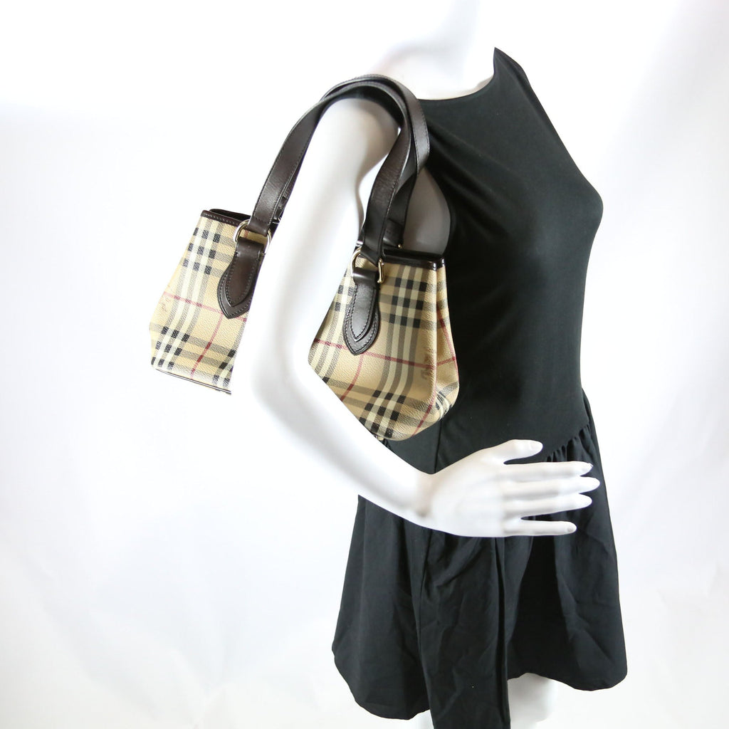Haymarket Check Shoulder Bag Brown