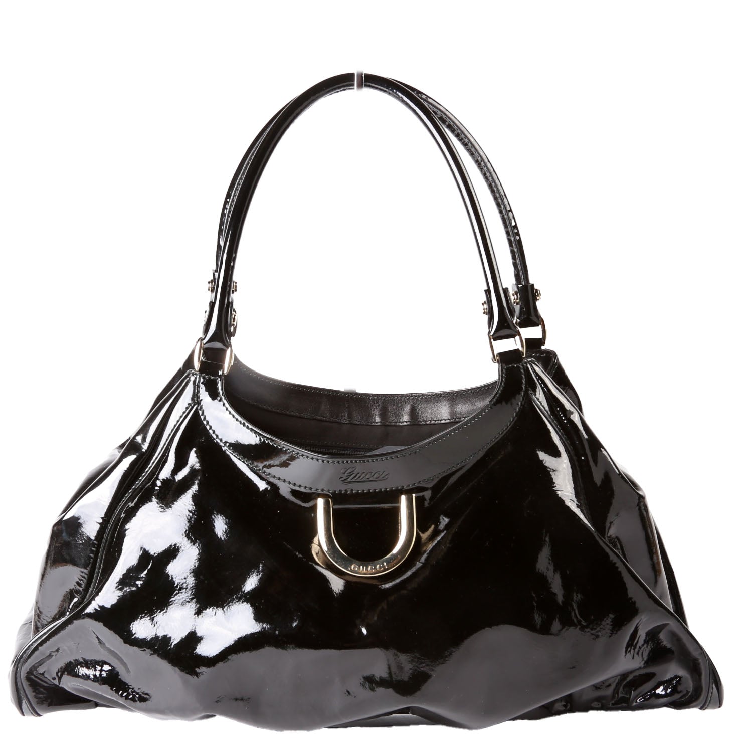 189835 Patent D Ring Large Hobo Black
