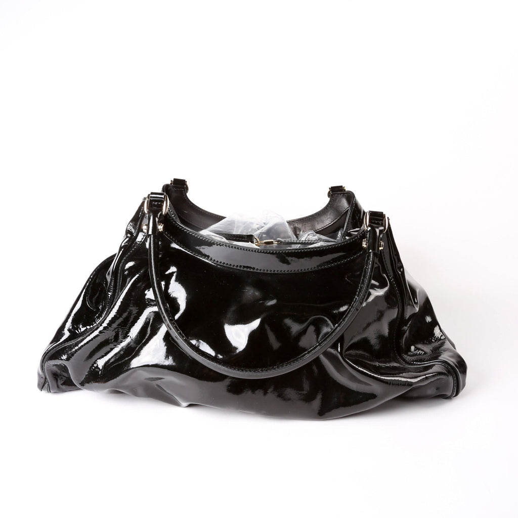 189835 Patent D Ring Large Hobo Black
