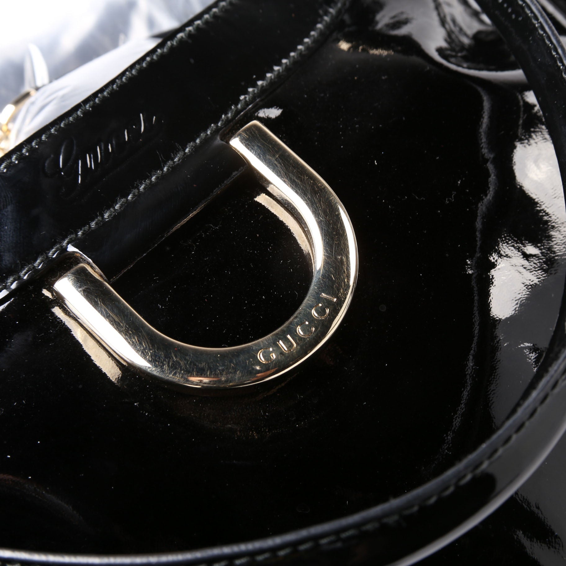 189835 Patent D Ring Large Hobo Black