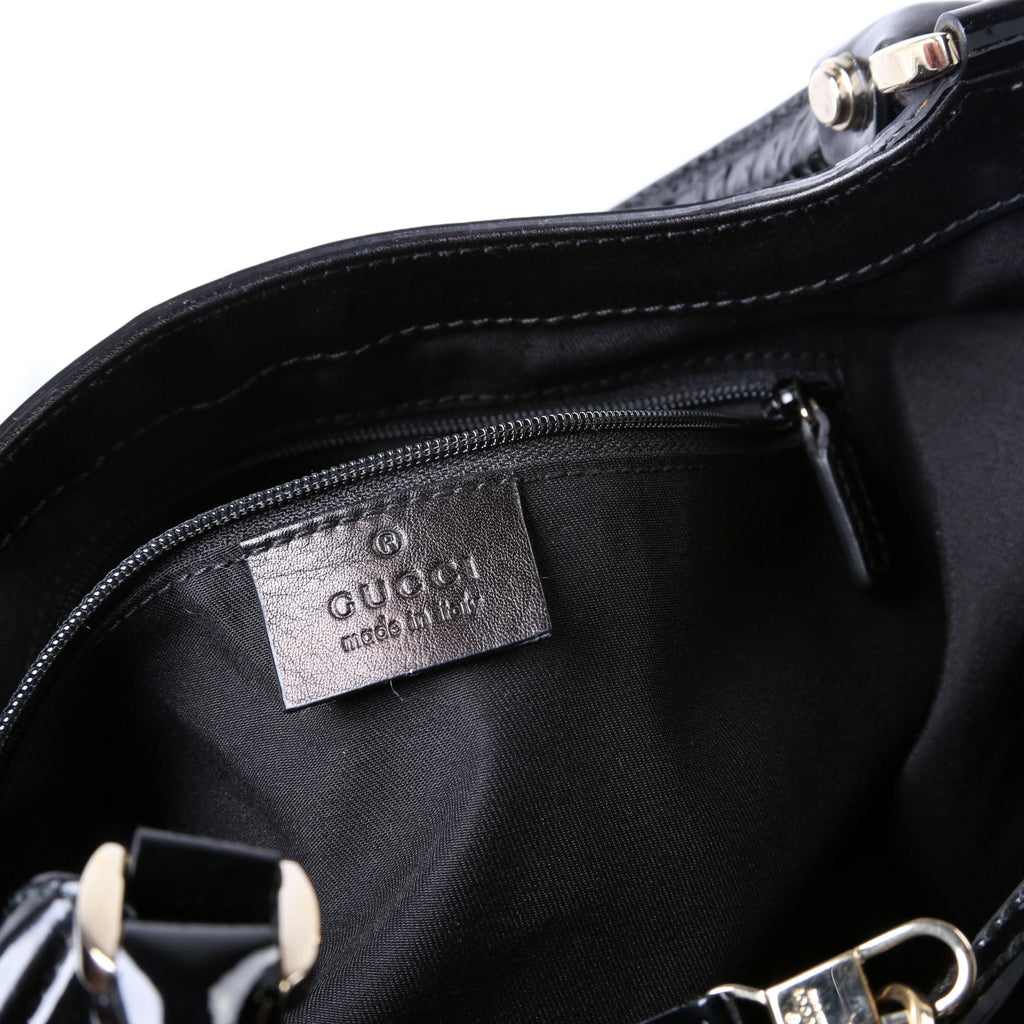 189835 Patent D Ring Large Hobo Black