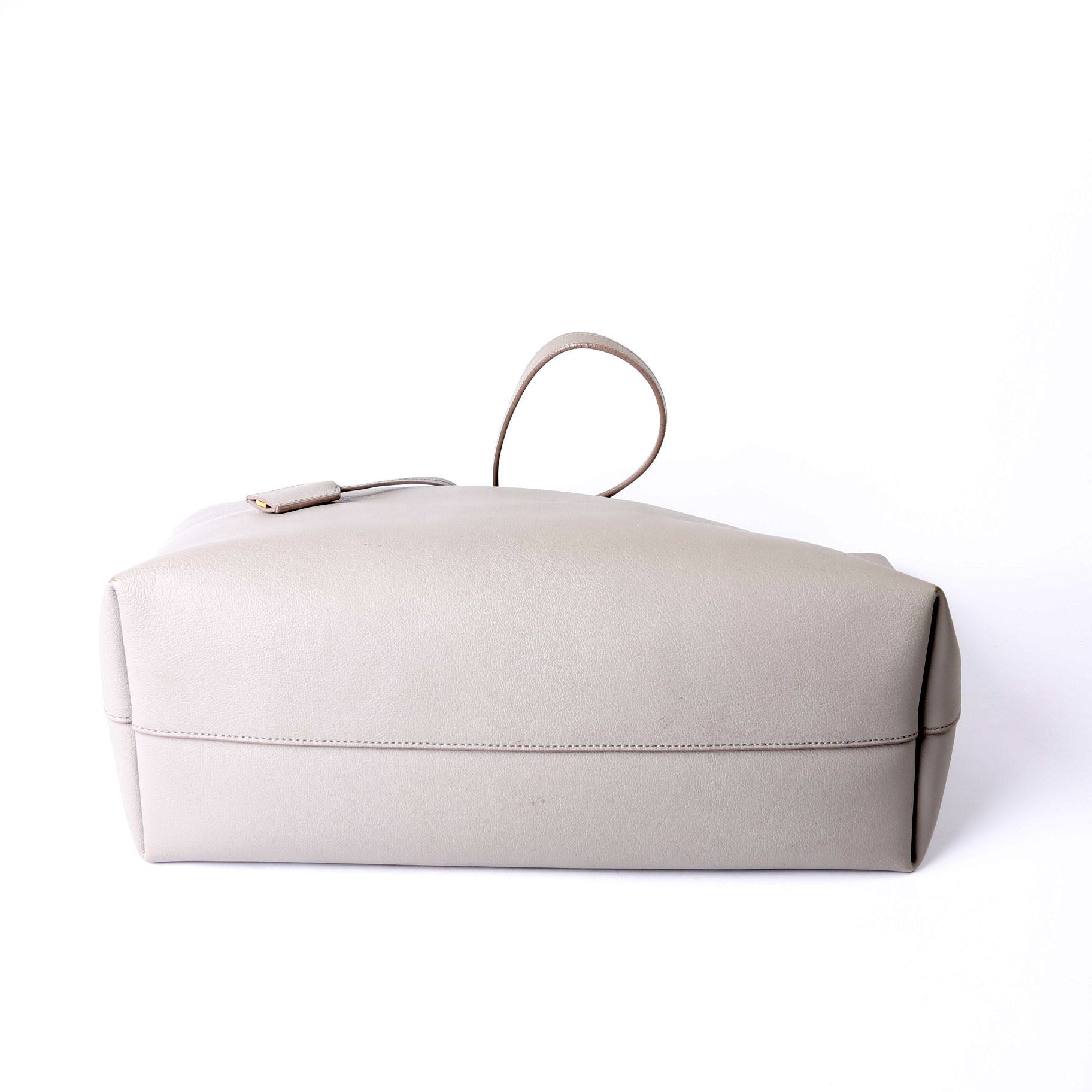 SAINT LAURENT Shopping Bag East/West Supple Leather 600281 Grey