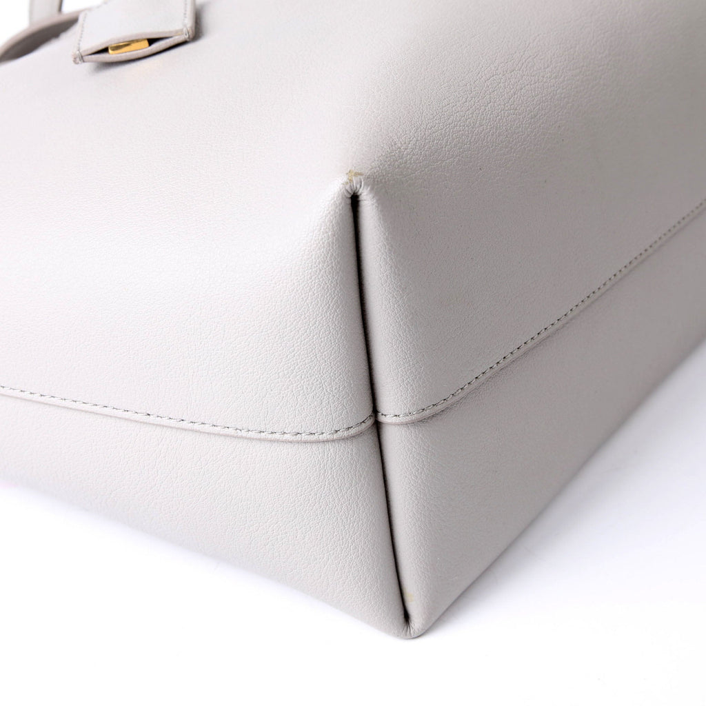SAINT LAURENT Shopping Bag East/West Supple Leather 600281 Grey