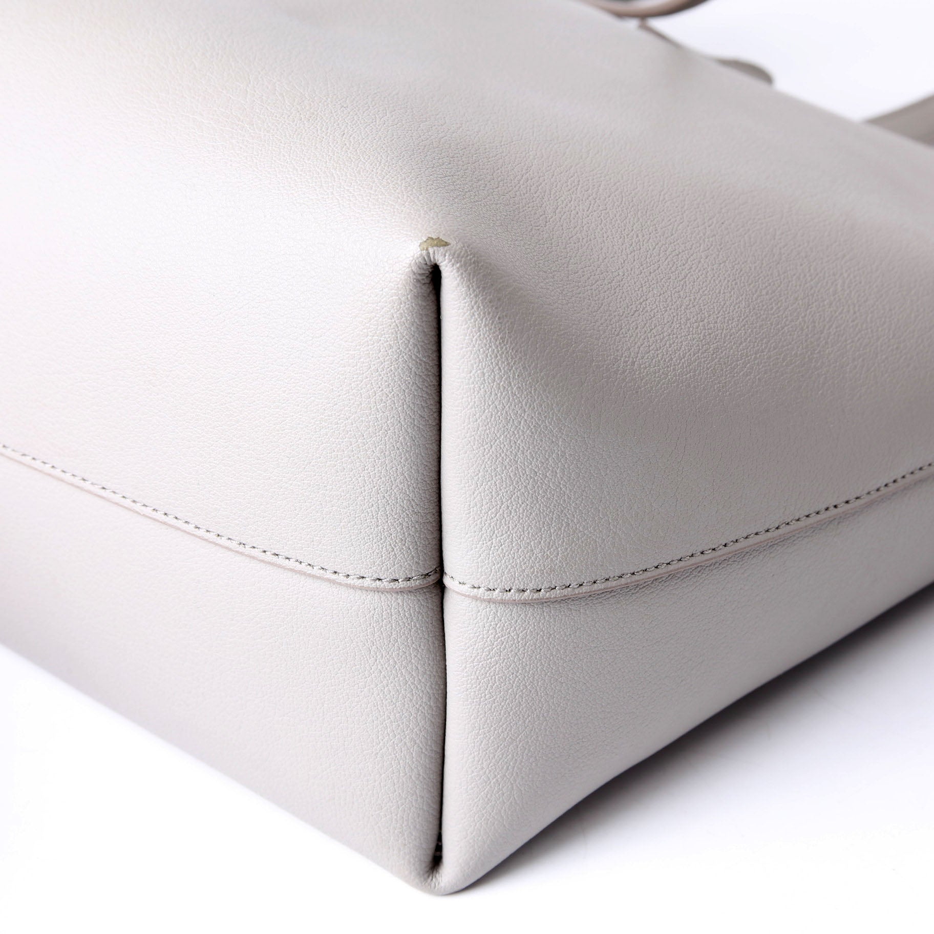 SAINT LAURENT Shopping Bag East/West Supple Leather 600281 Grey