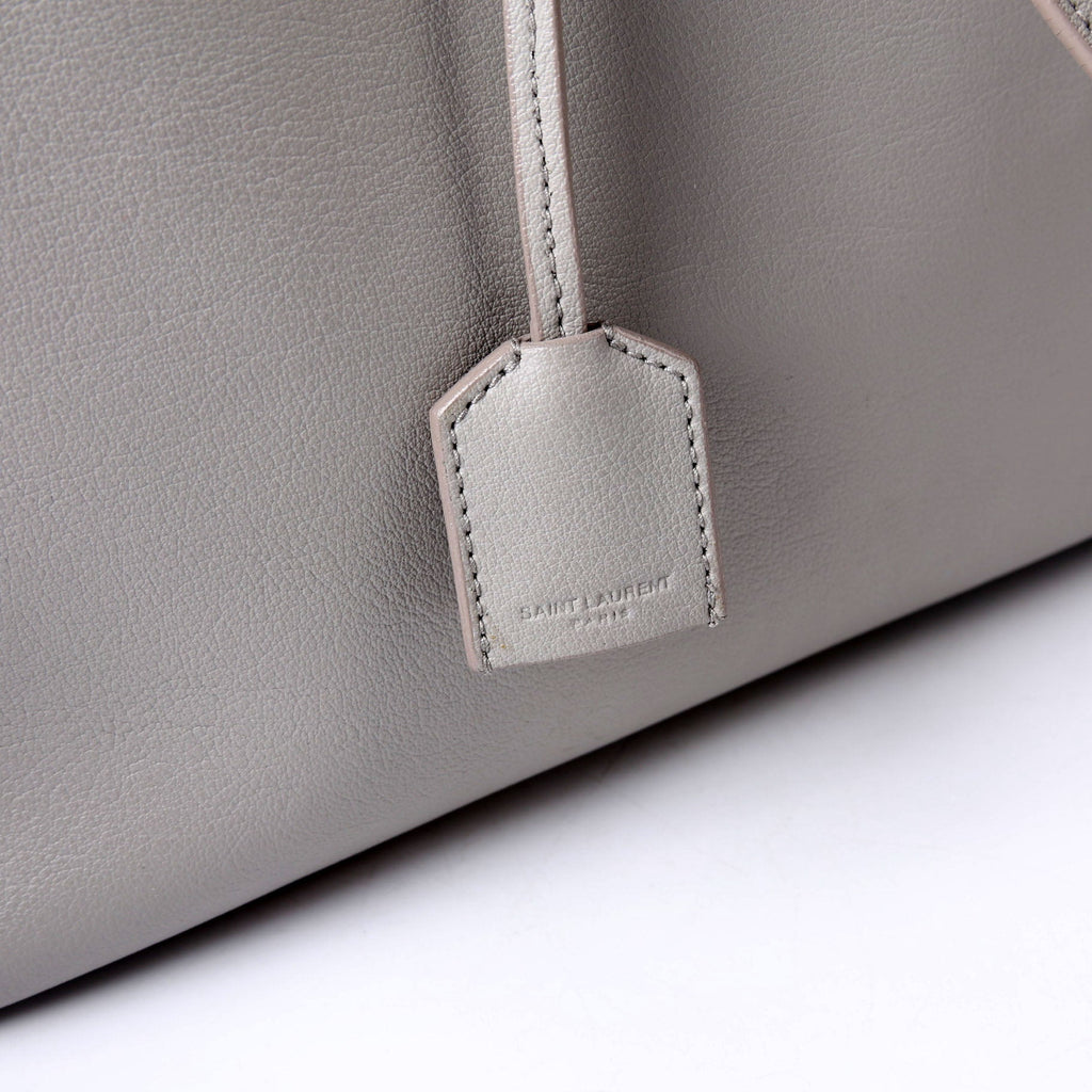 SAINT LAURENT Shopping Bag East/West Supple Leather 600281 Grey