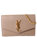 Uptown Chain Wallet Grain De Poudre 607788 Brown