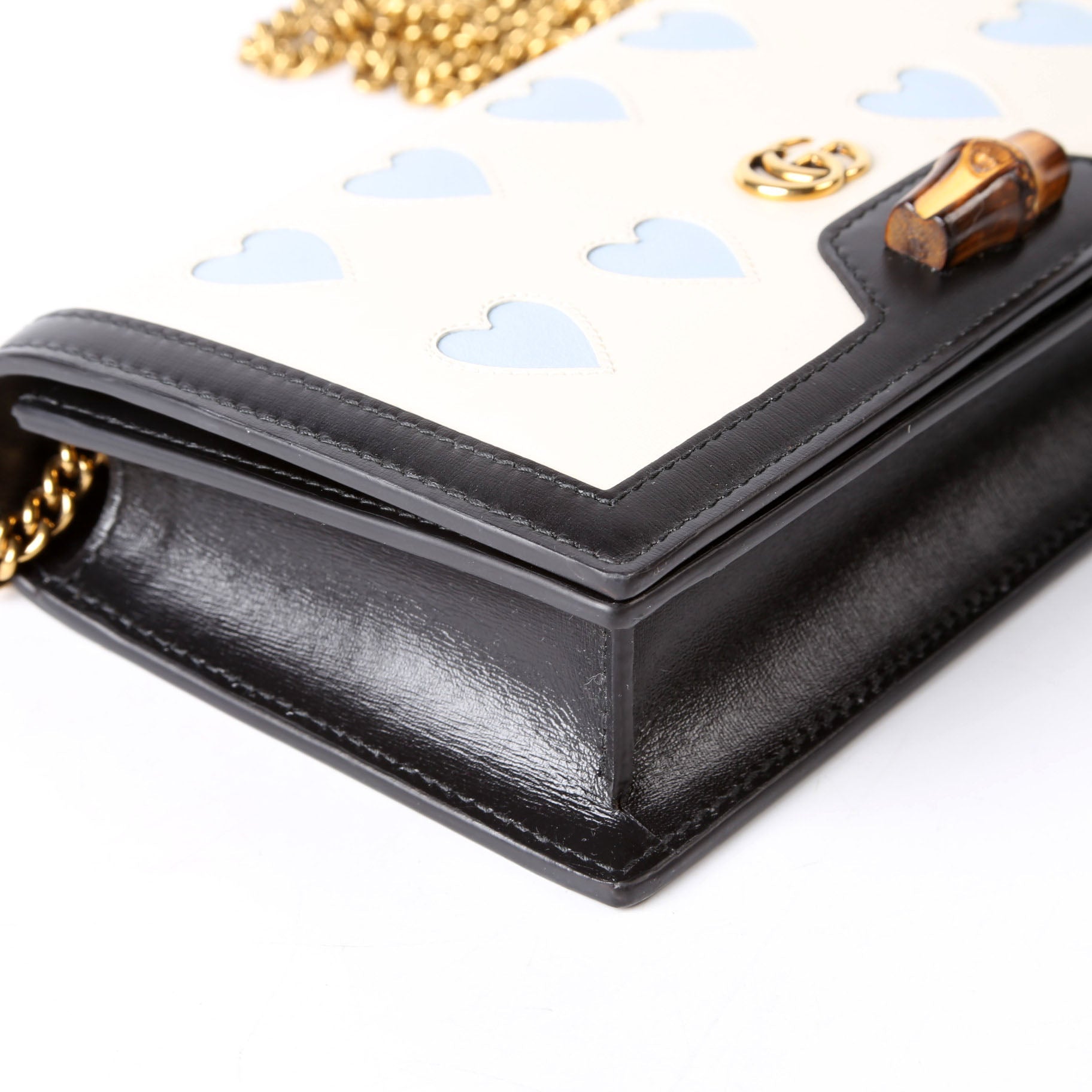 Gucci 696817 Diana Mini With Bamboo Navy/Ivory