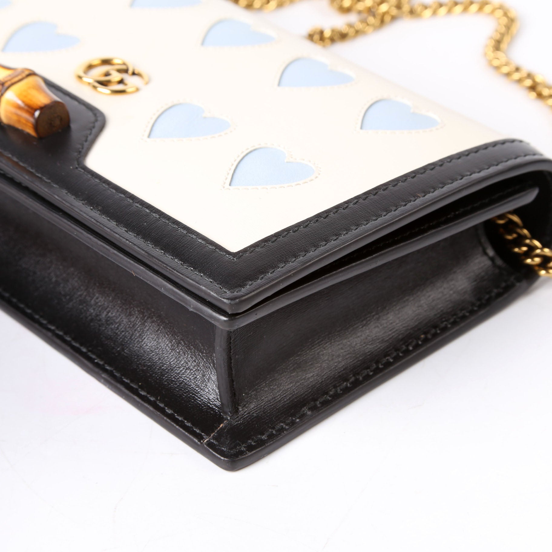 Gucci 696817 Diana Mini With Bamboo Navy/Ivory