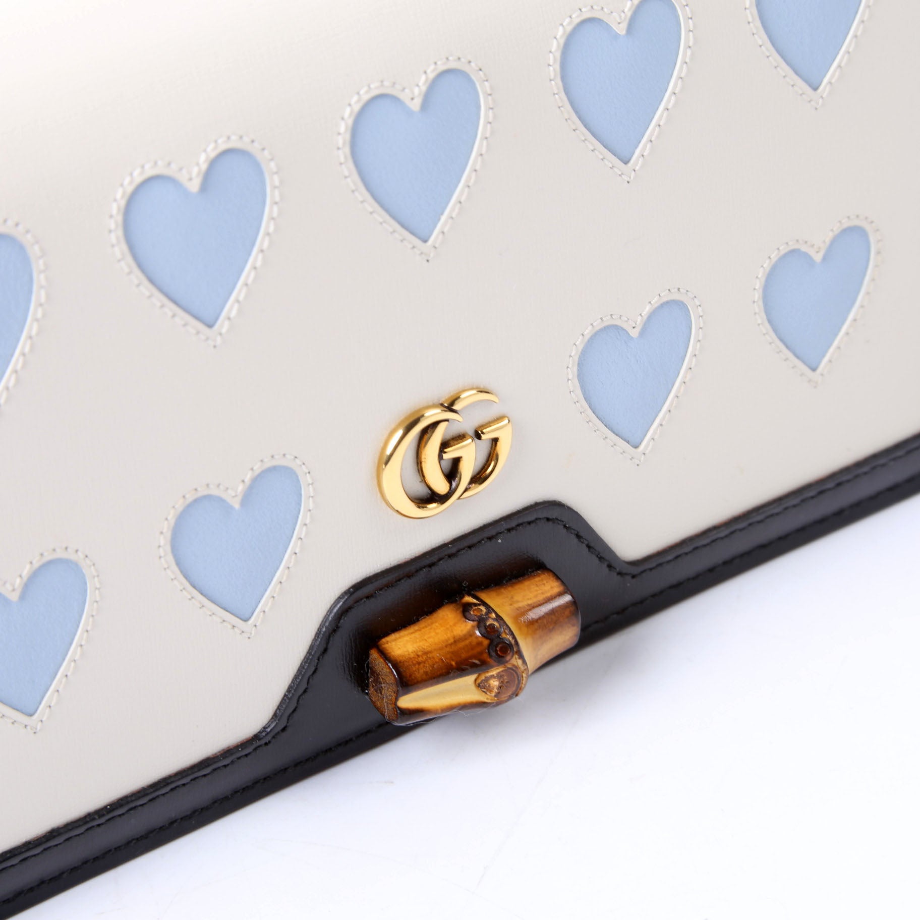 Gucci 696817 Diana Mini With Bamboo Navy/Ivory