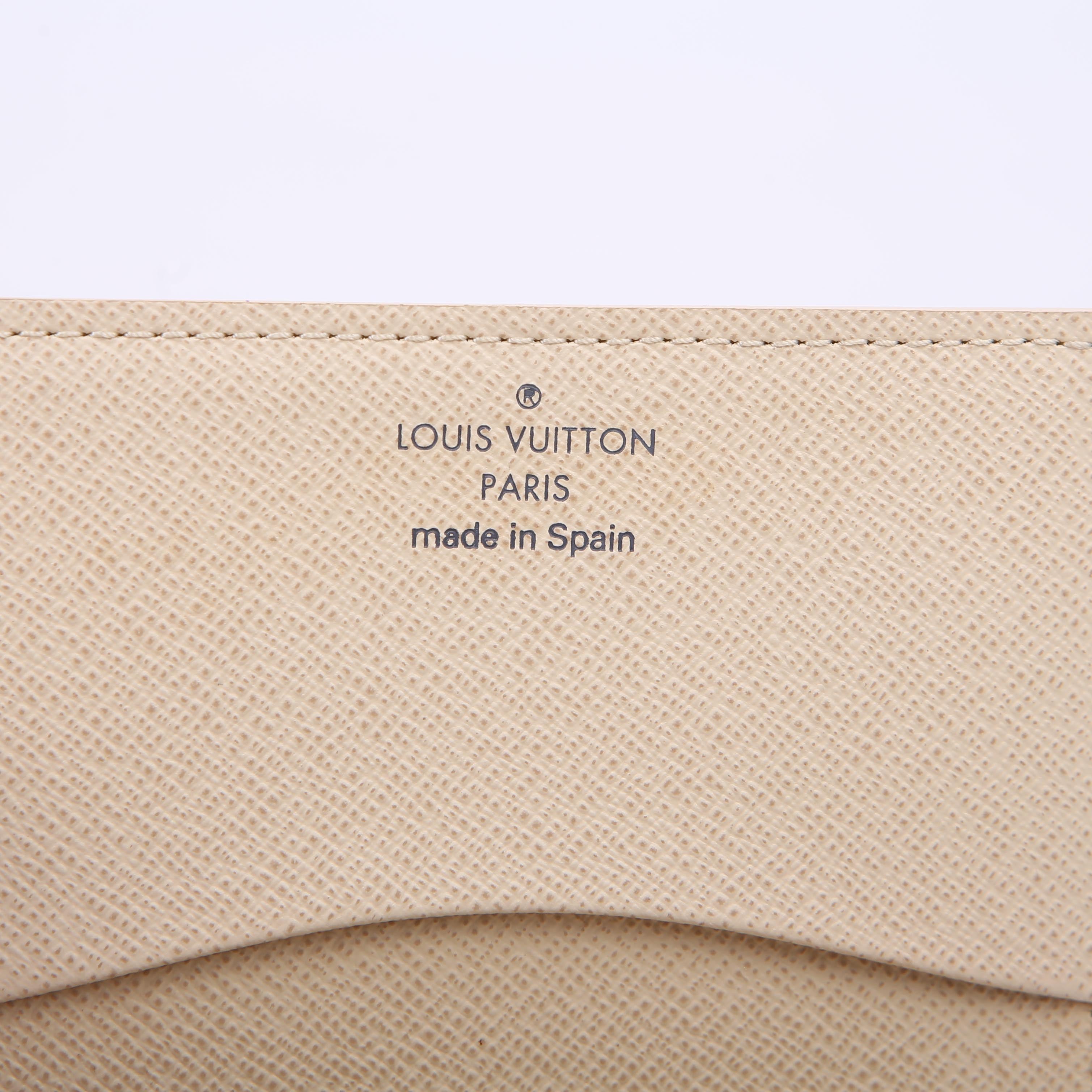 Business Card Holder Damier Azur