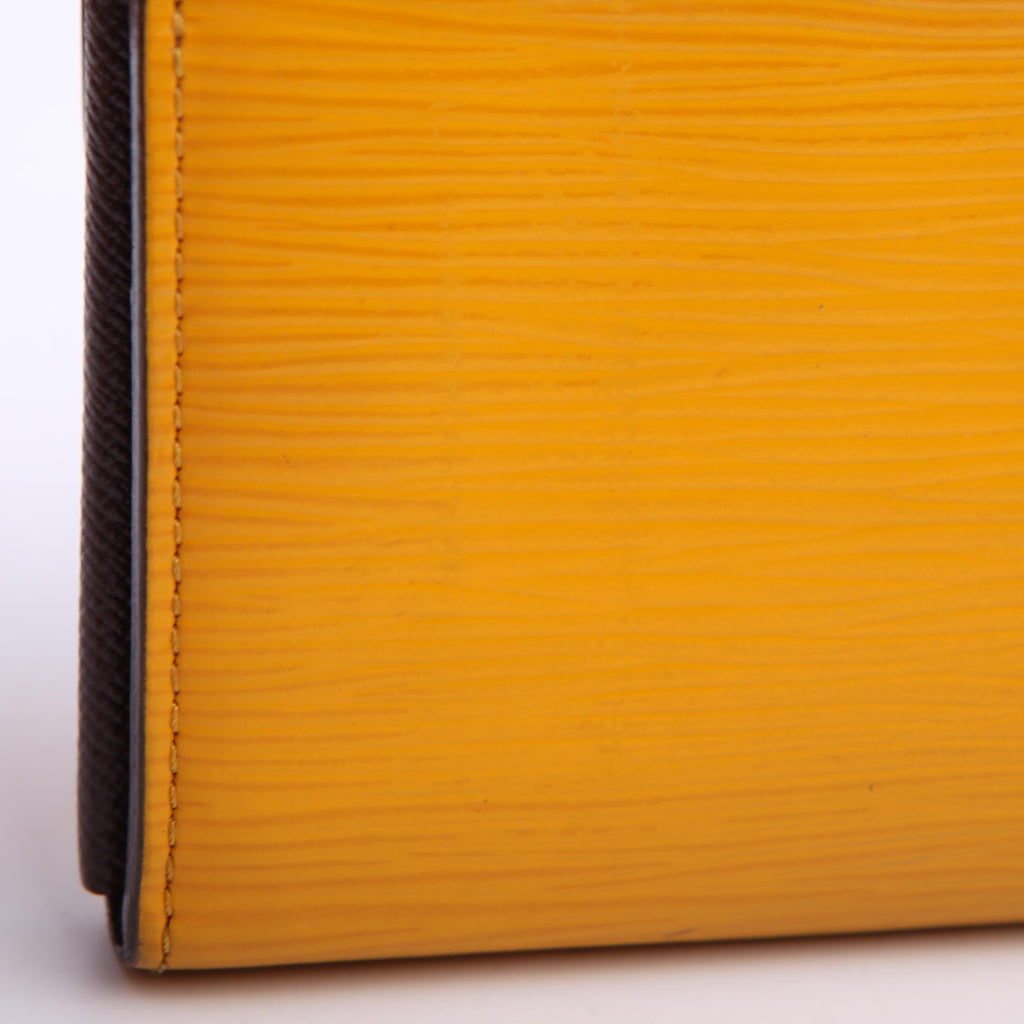 Sarah Wallet Epi Newer Purple/Yellow