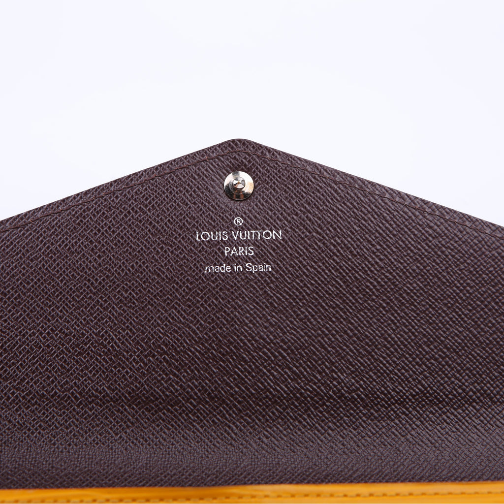 Sarah Wallet Epi Newer Purple/Yellow
