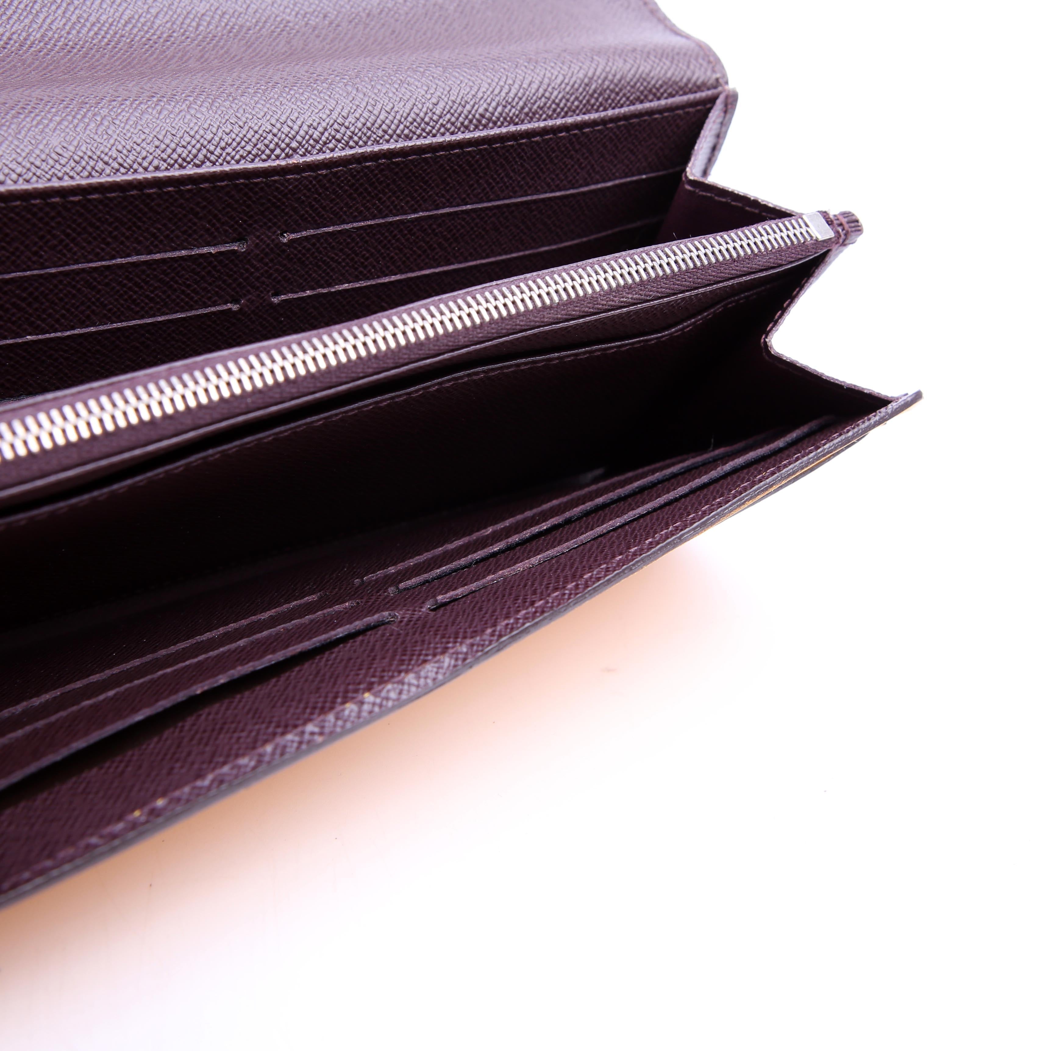 Sarah Wallet Epi Newer Purple/Yellow