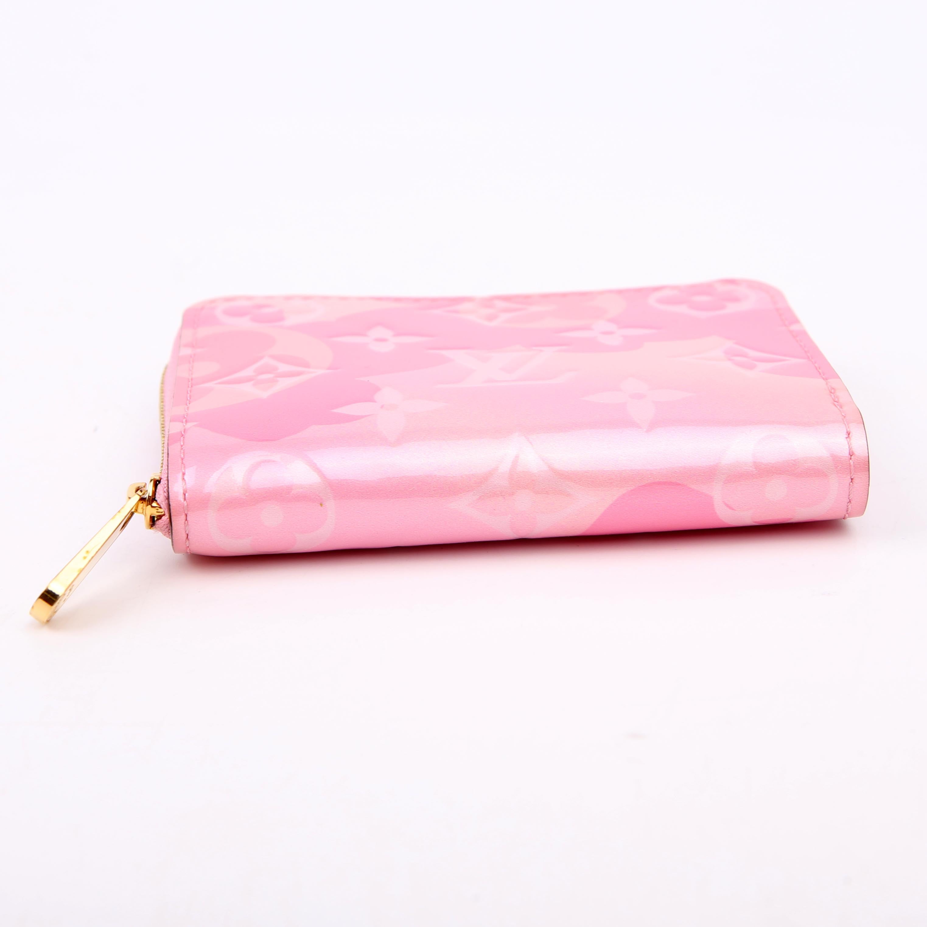 Zippy Coin Purse Valentine Vernis Pink