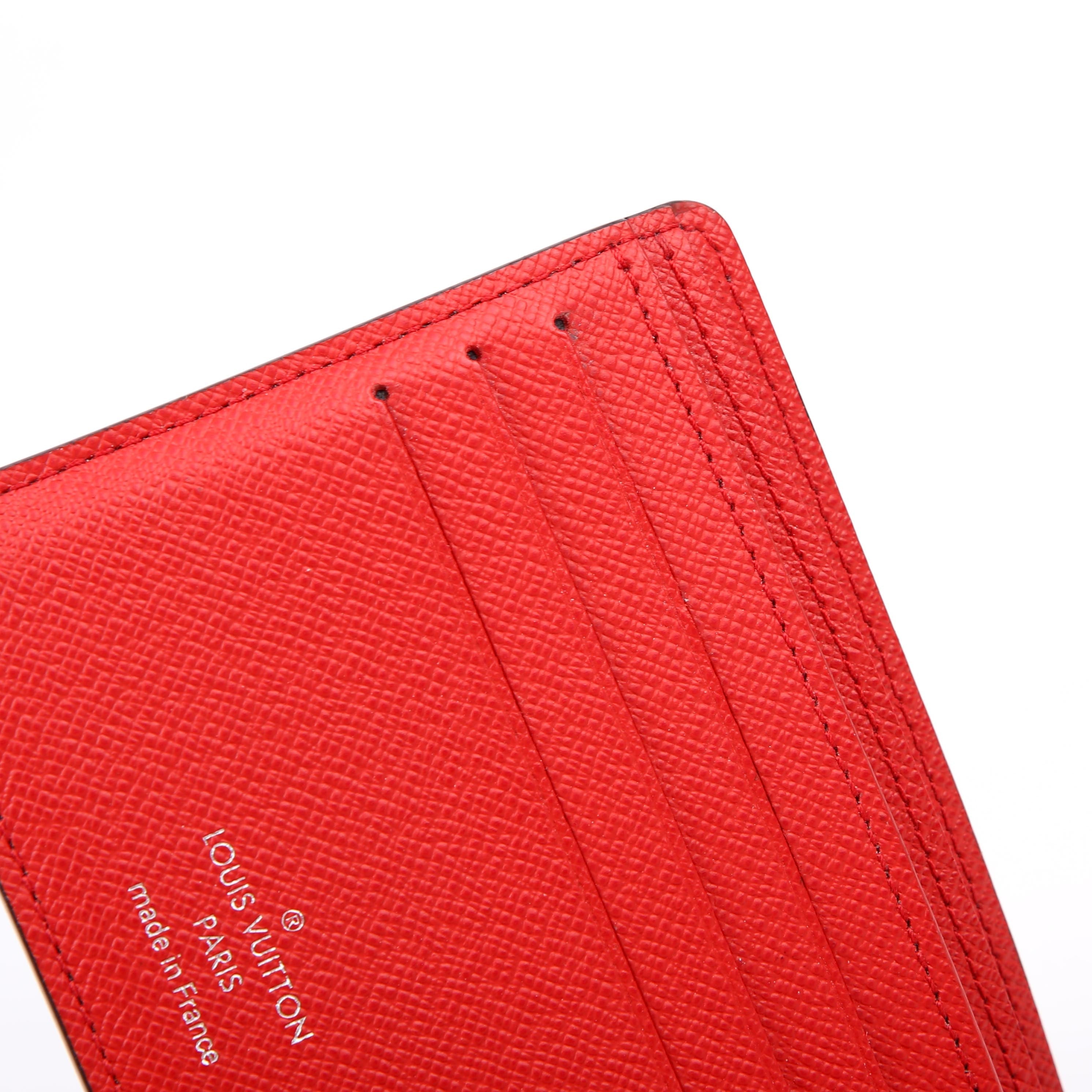 Mens Multiple Wallet Space Age Monogram Eclipse Red