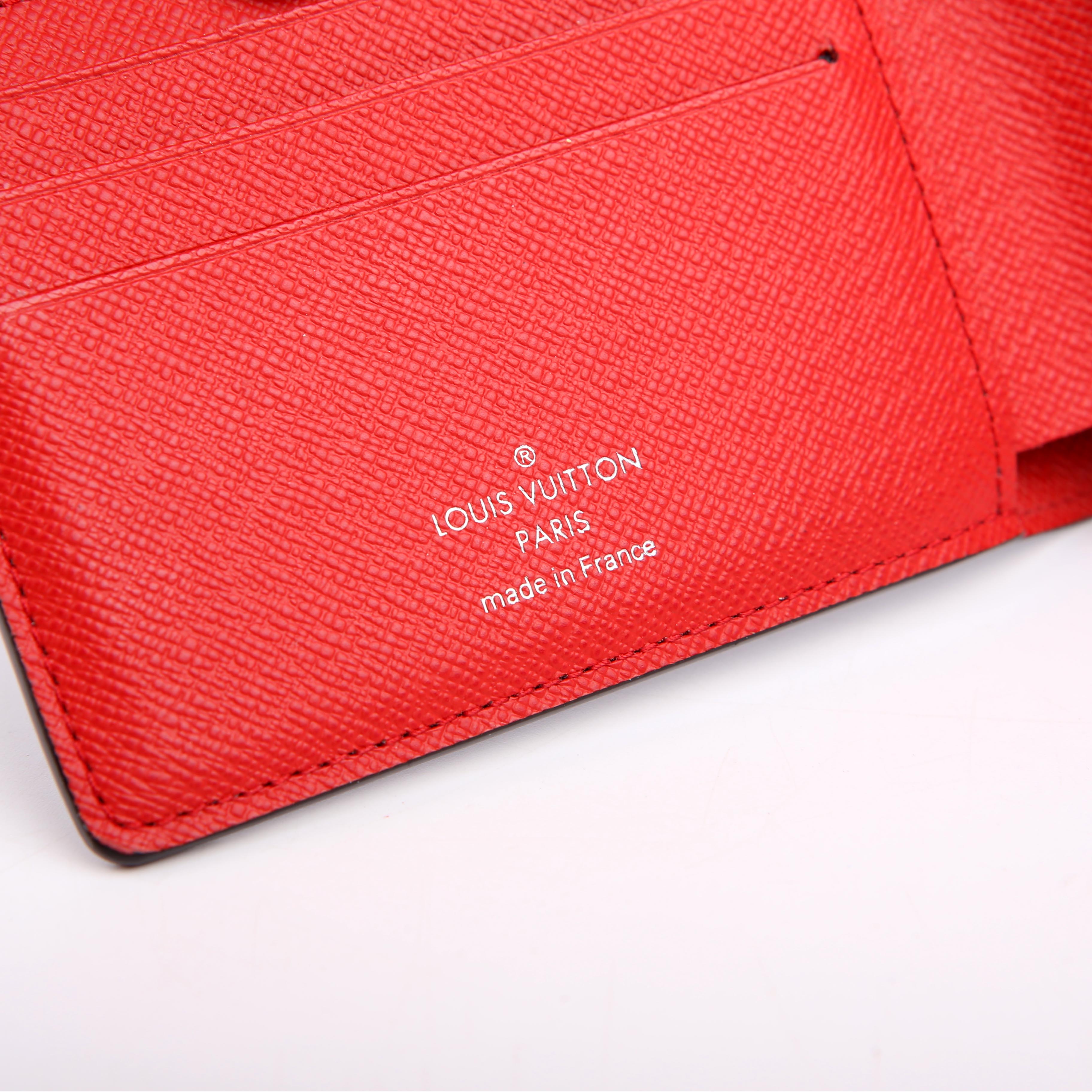 Mens Multiple Wallet Space Age Monogram Eclipse Red