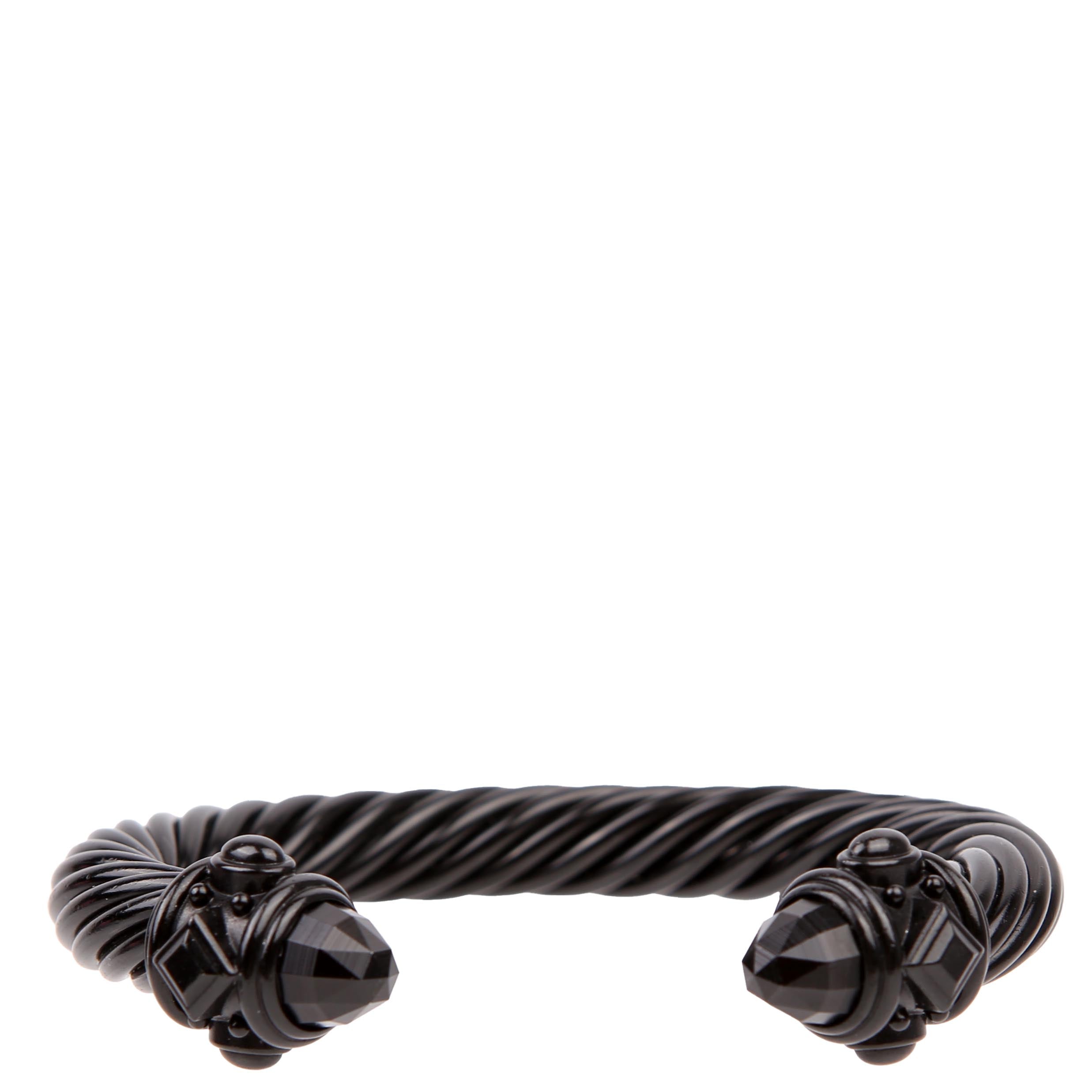 Cable Renaissance Aluminum 10MM Bracelet Black