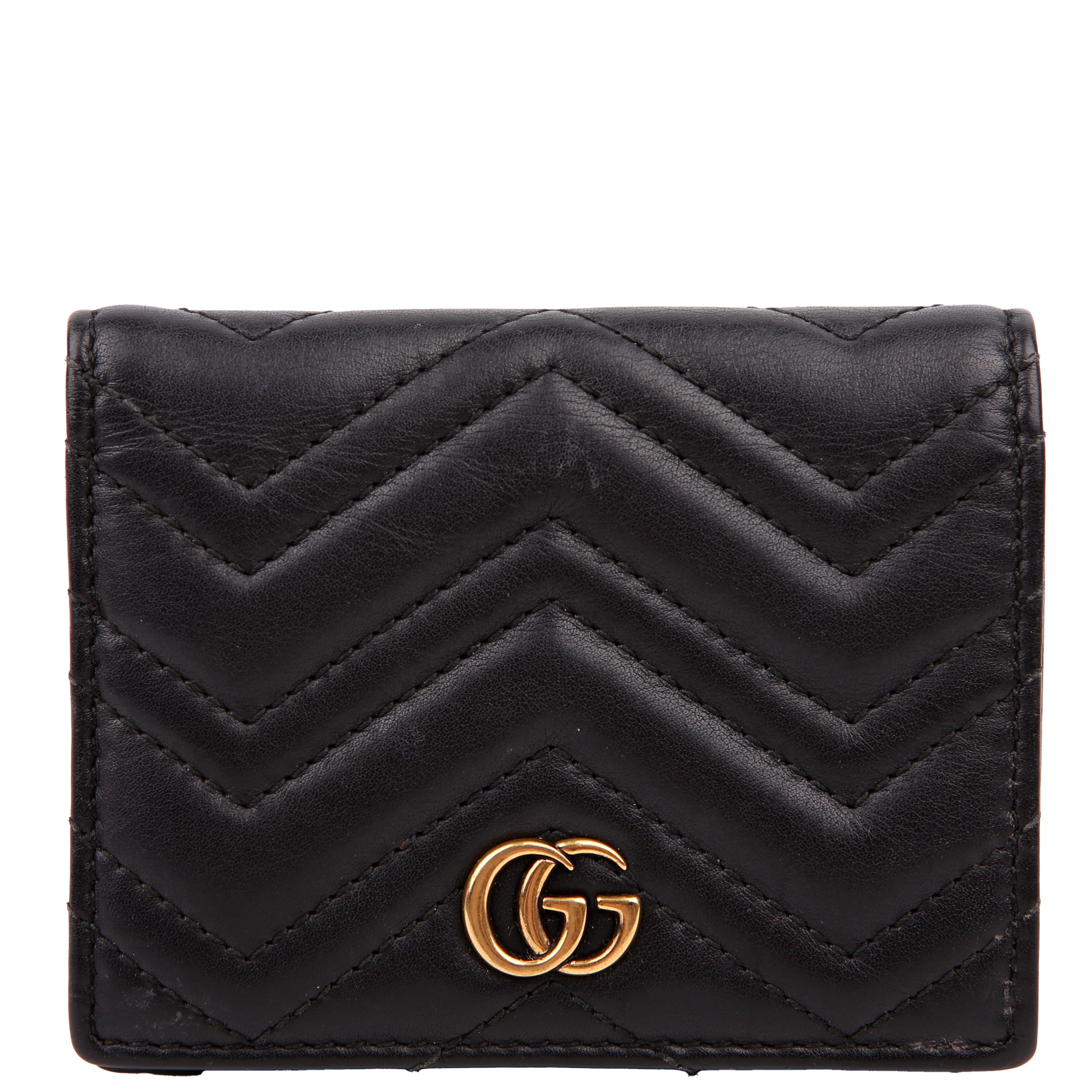Gucci 443125 Marmont Wallet Black