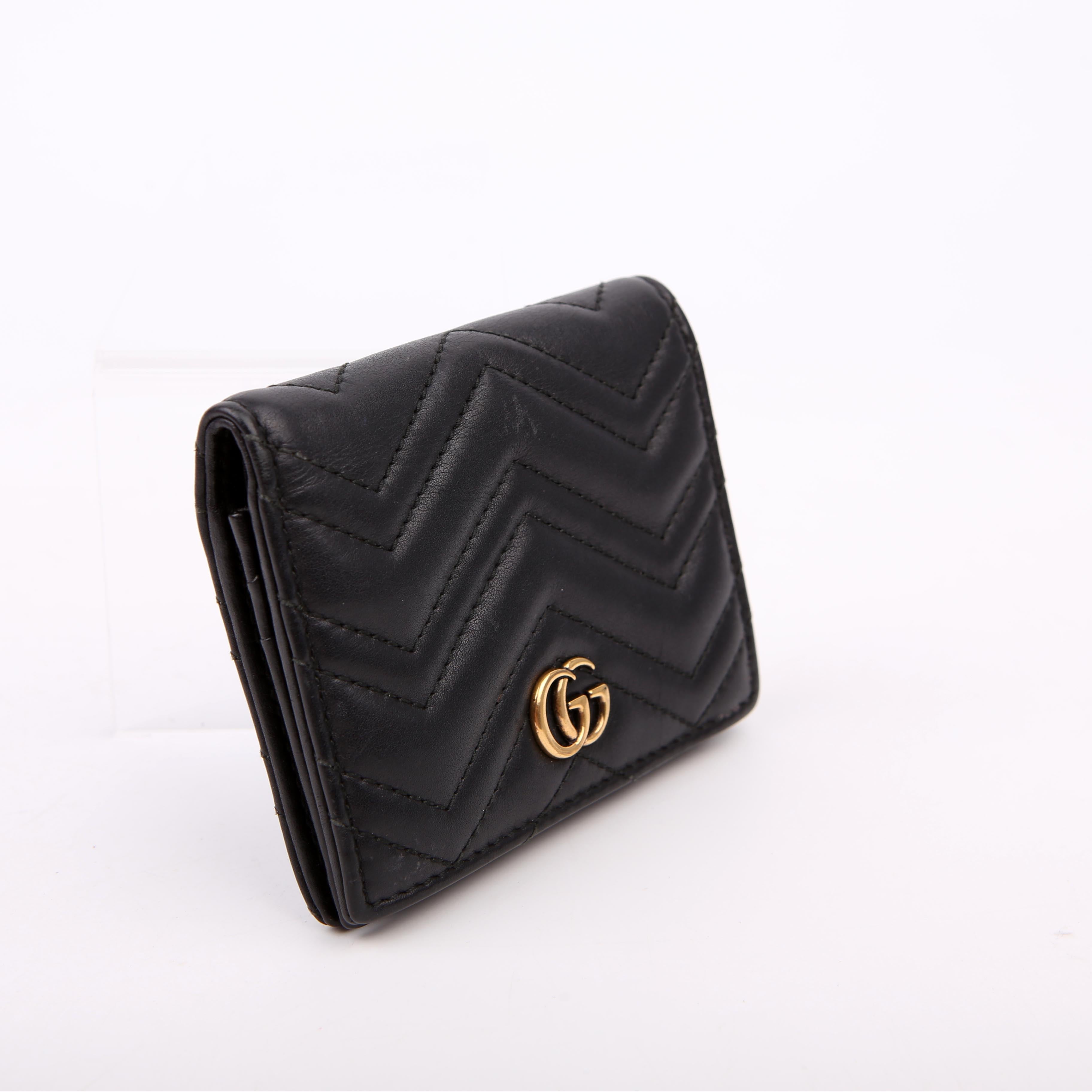 Gucci 443125 Marmont Wallet Black