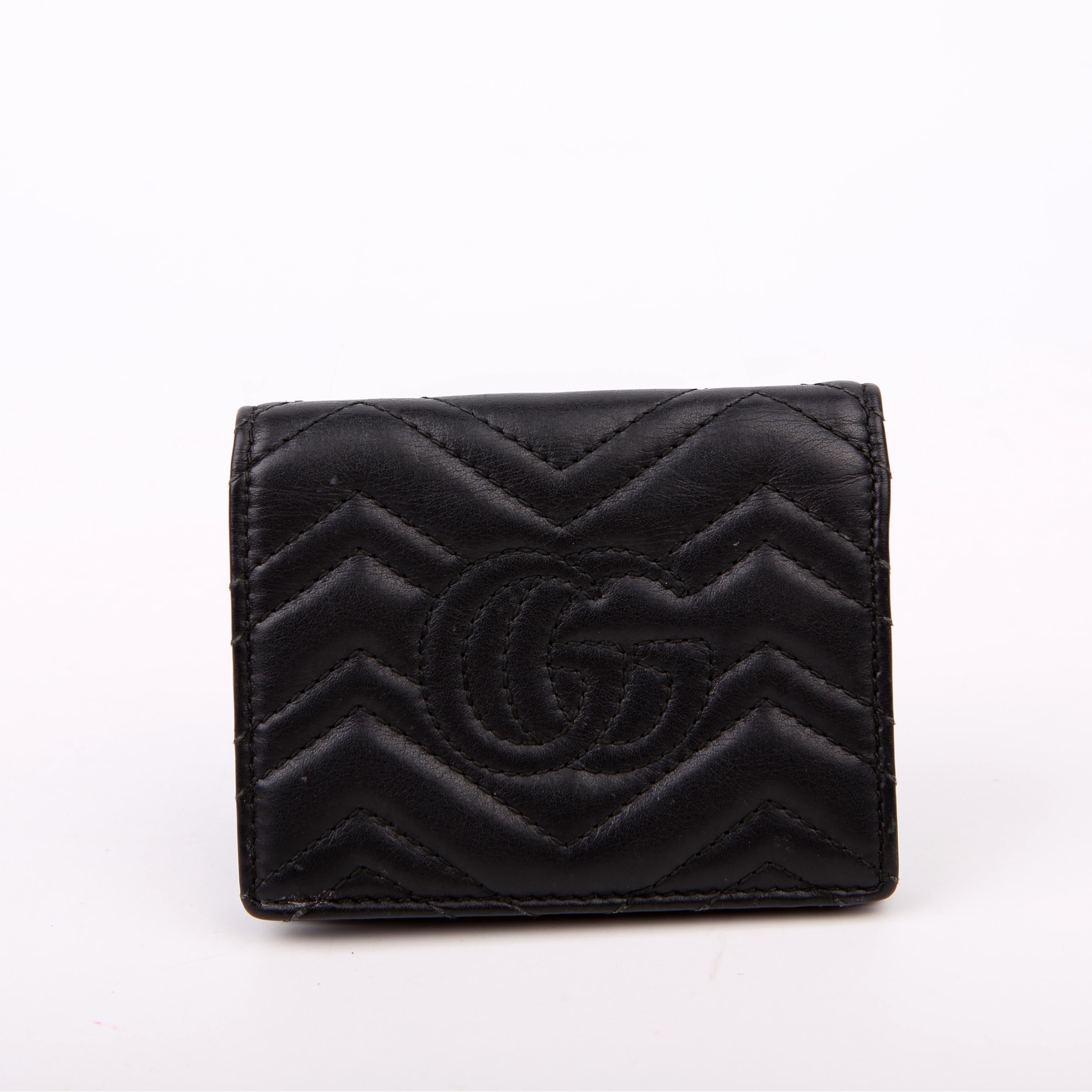 Gucci 443125 Marmont Wallet Black