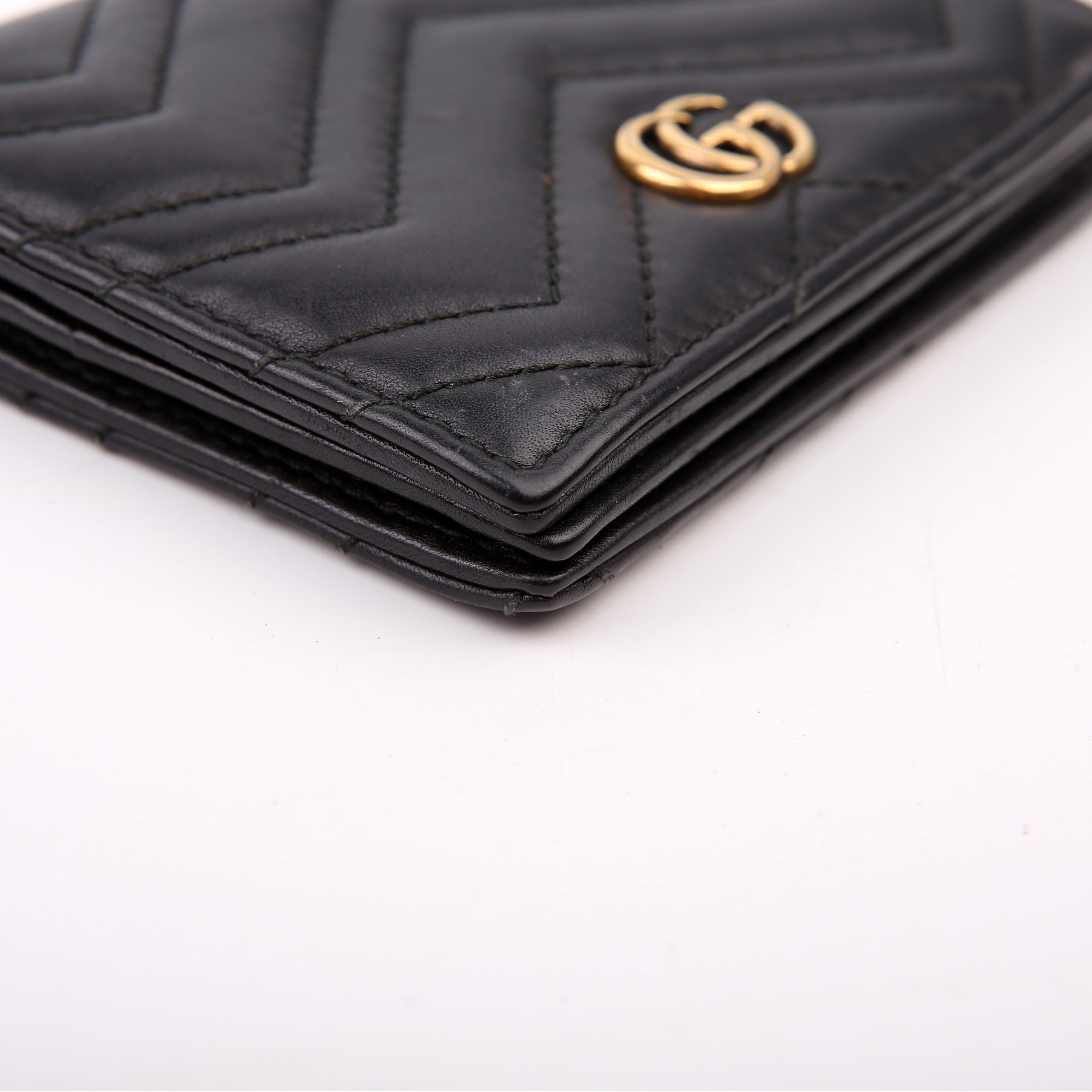 Gucci 443125 Marmont Wallet Black