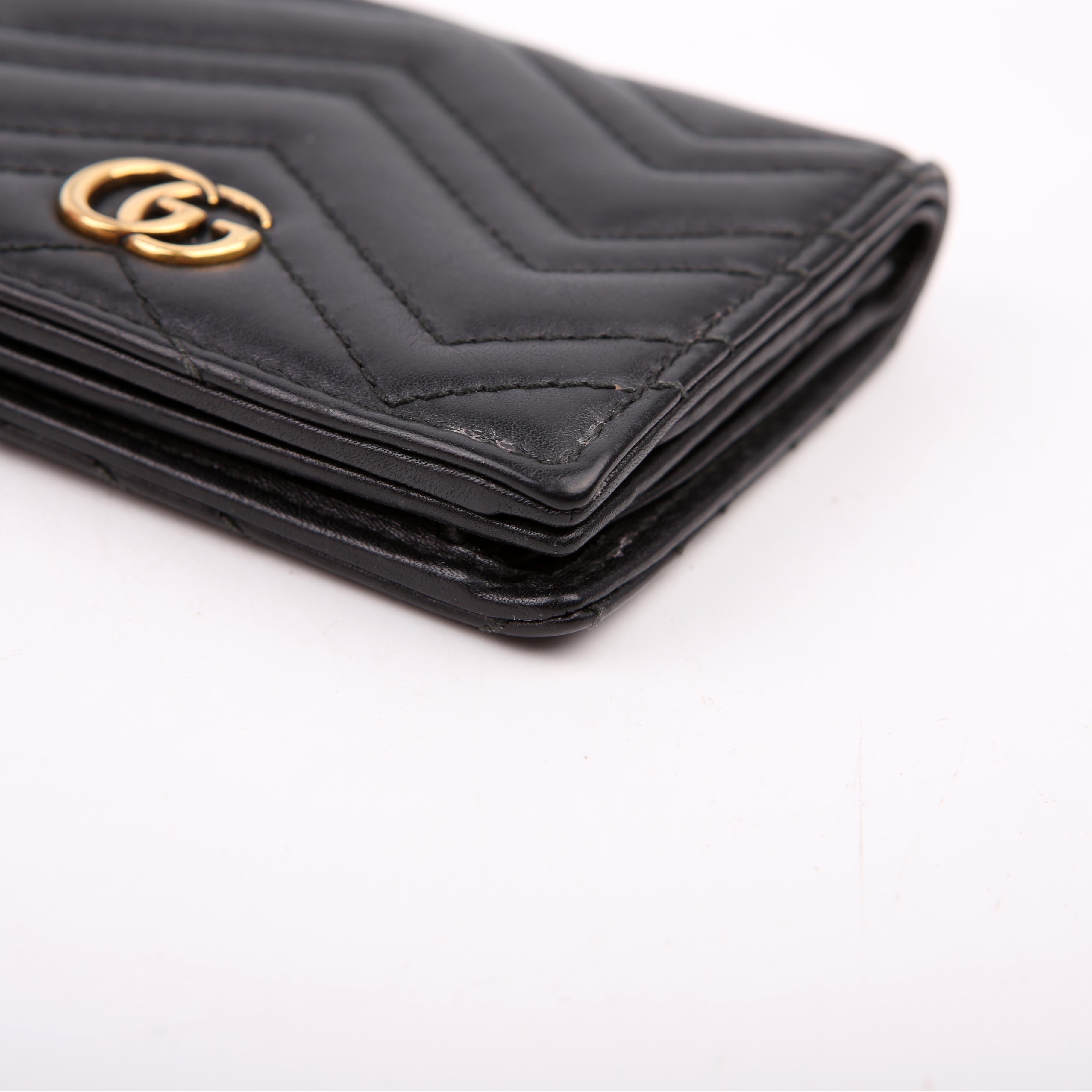 Gucci 443125 Marmont Wallet Black