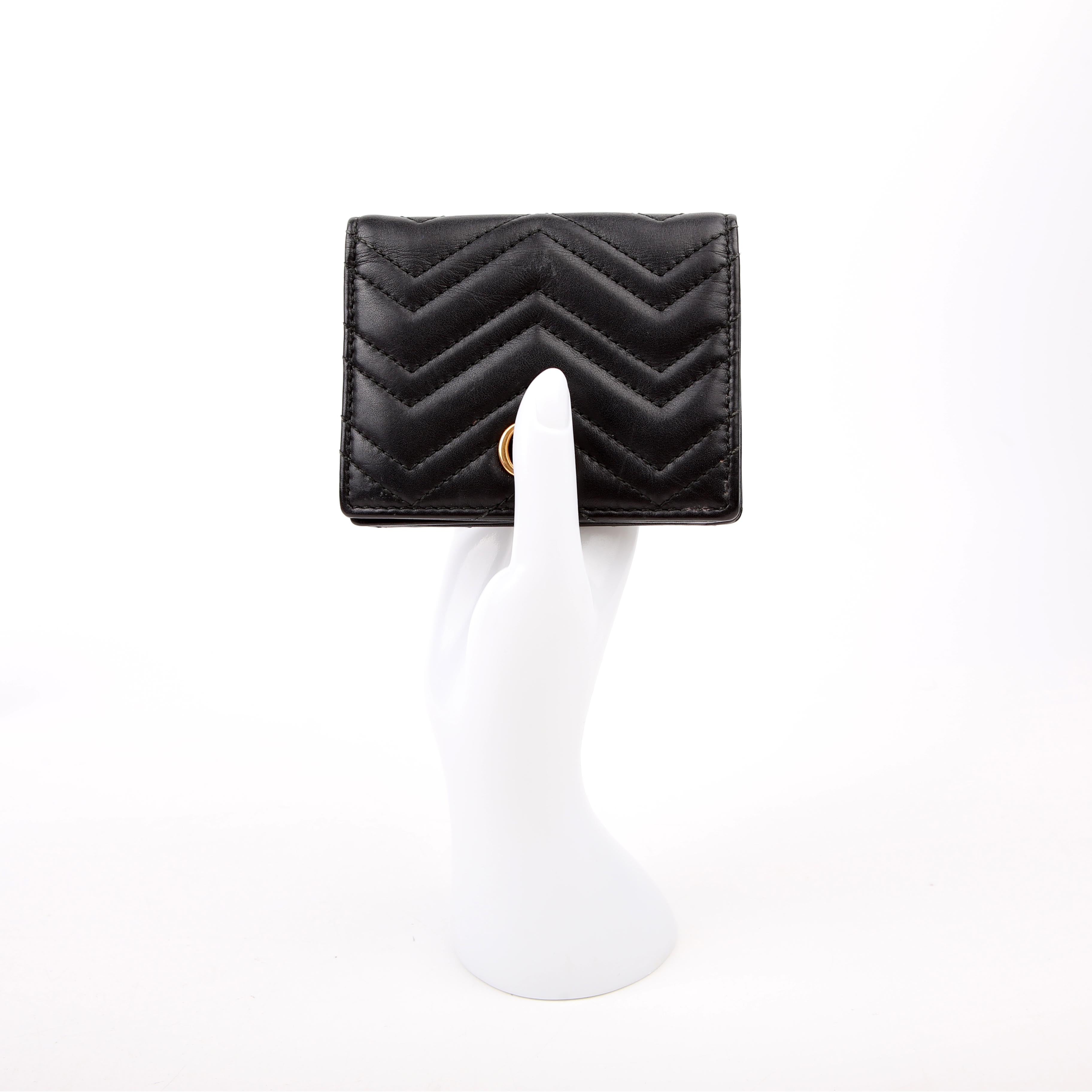 Gucci 443125 Marmont Wallet Black