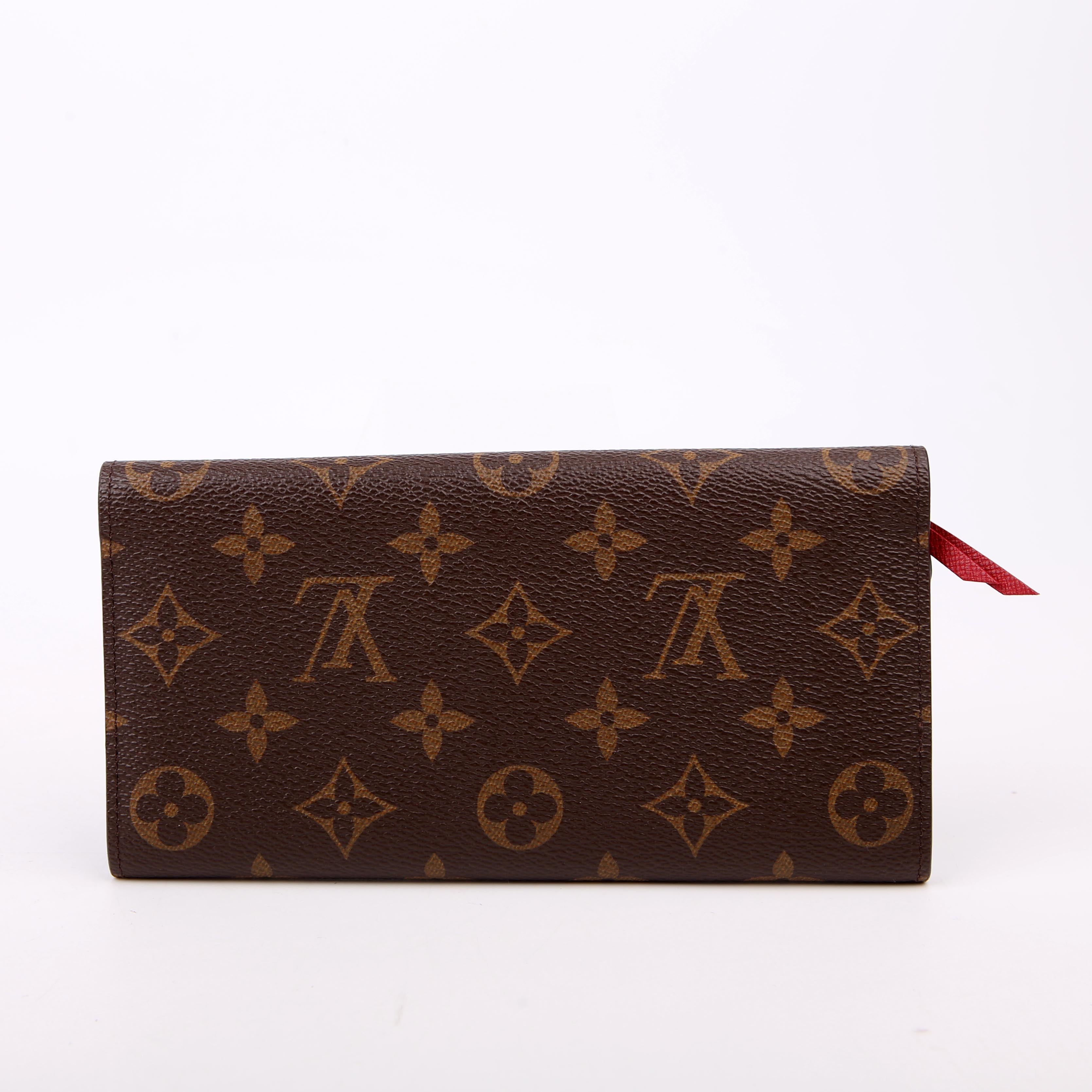 Josephine Wallet Monogram Red