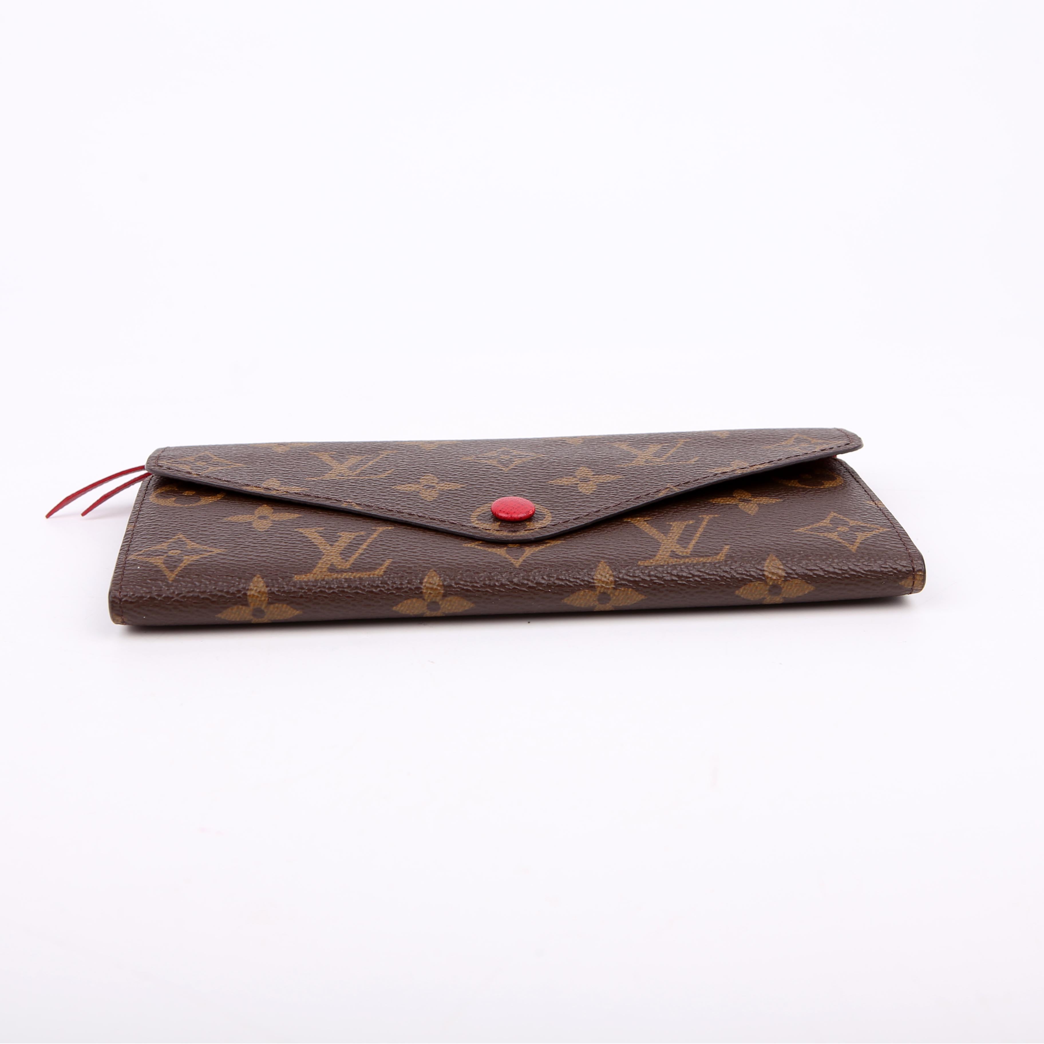 Josephine Wallet Monogram Red