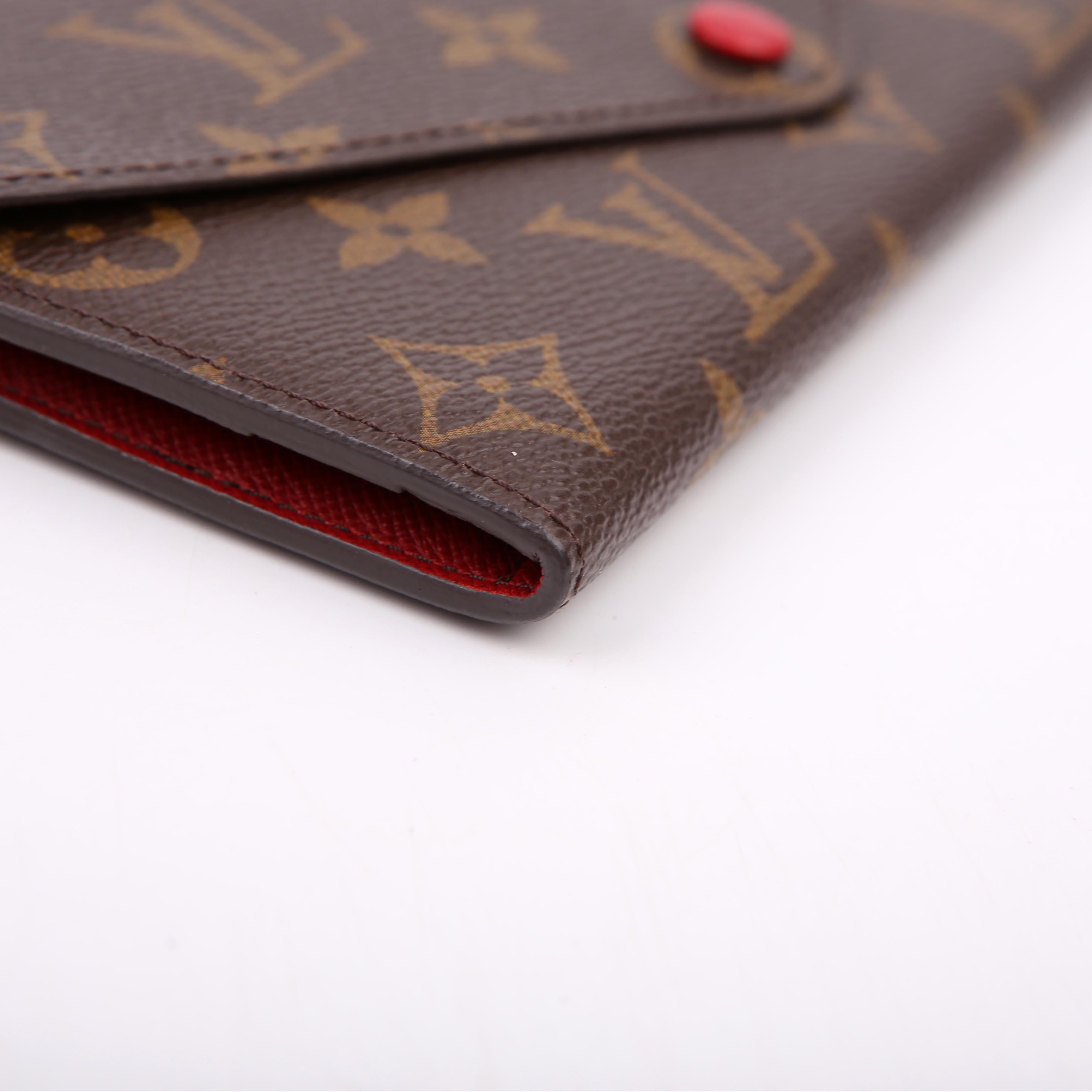 Josephine Wallet Monogram Red