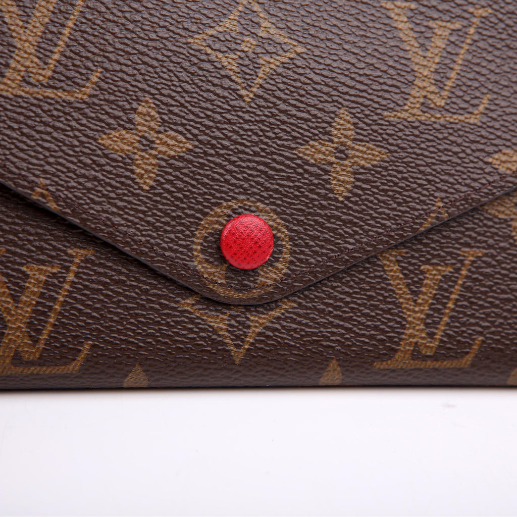 Josephine Wallet Monogram Red